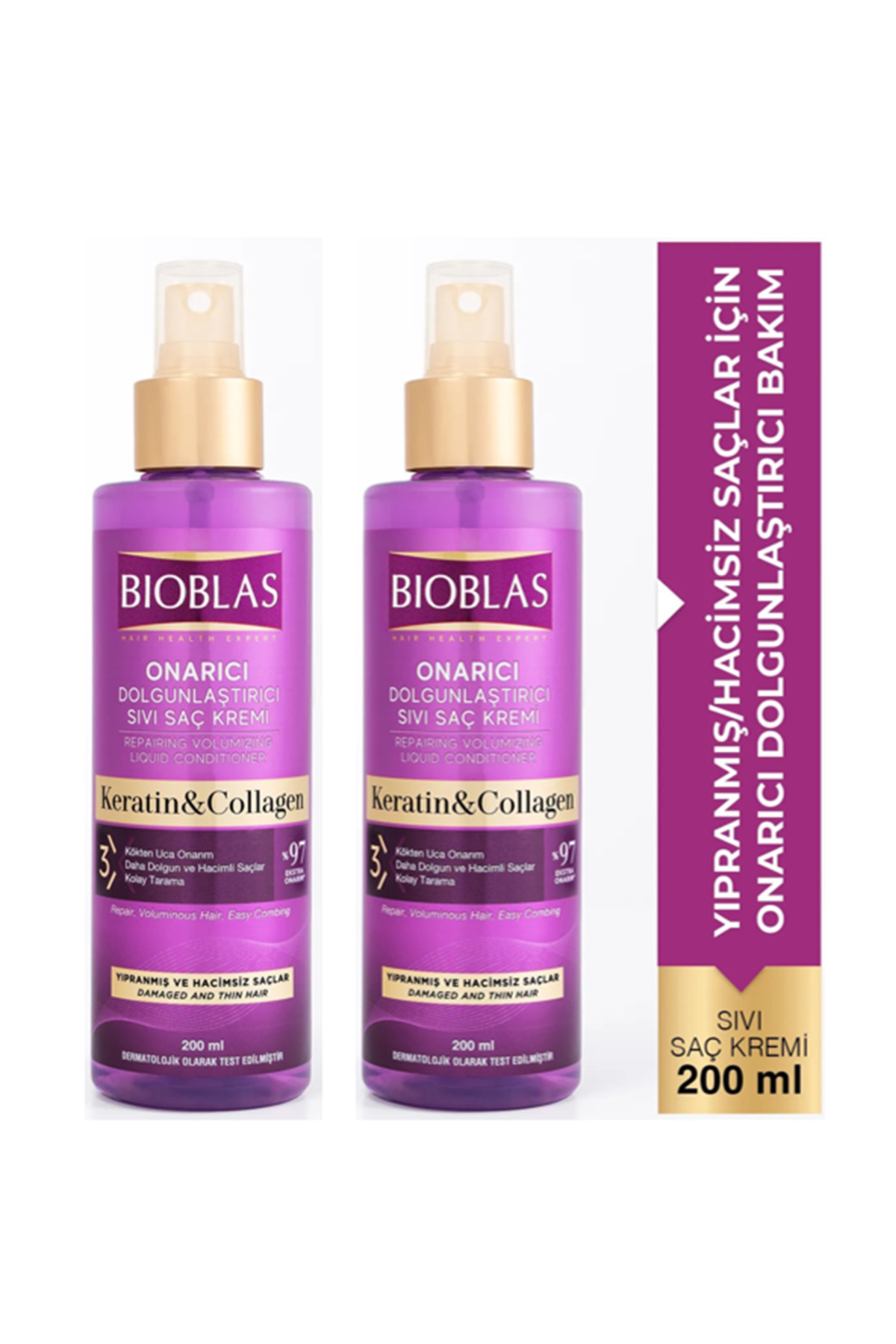 Bioblas Sıvı Saç Kremi 200 Ml Kolajen & Keratin (2 Adet) — 00661730