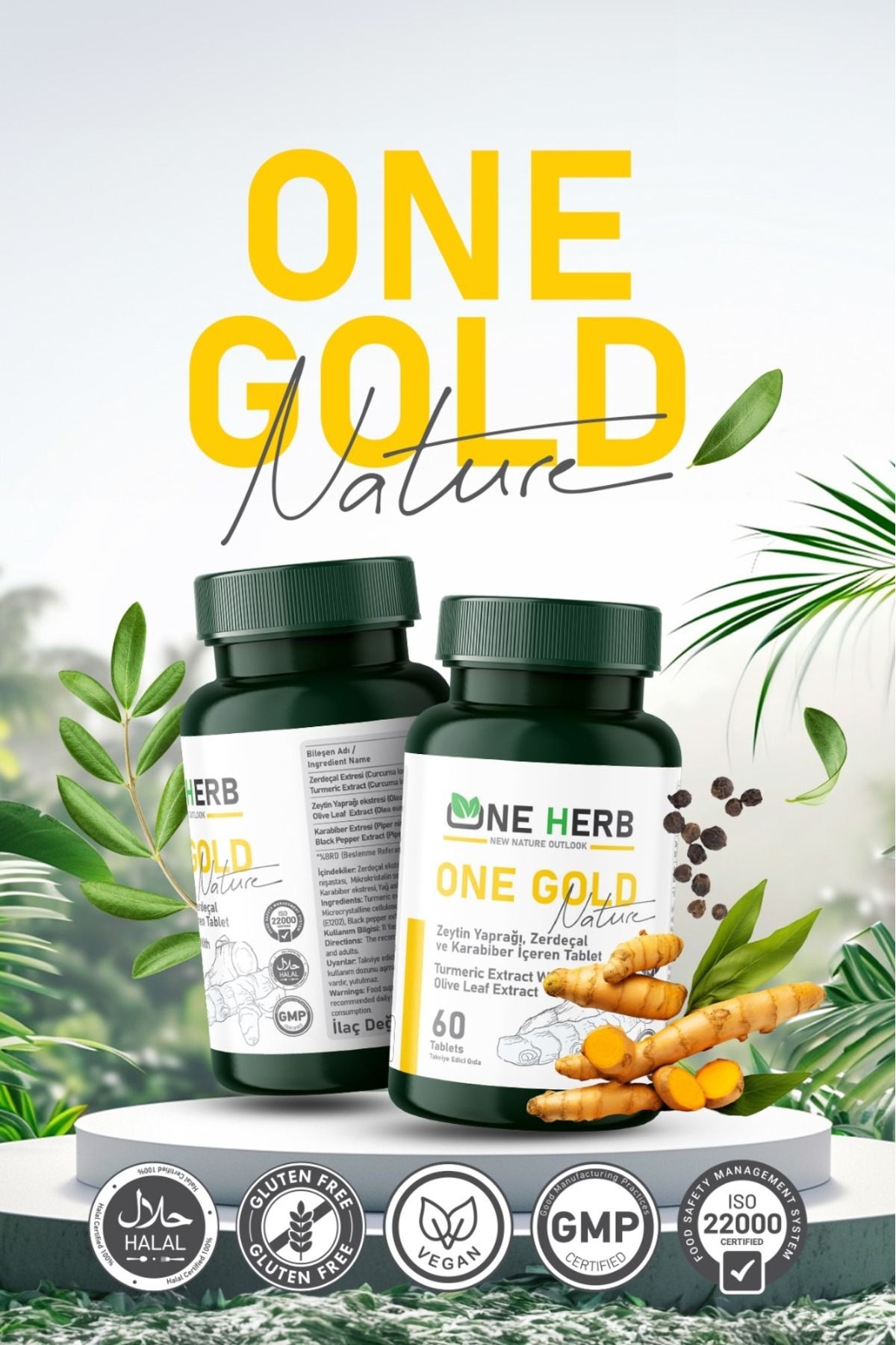 ONE HERB NEW NATURE OUTLOOK One Gold Doğal Bir Besin Takviyeleri Eklem Iltihabı Yaşayan Herkes Için Önerilir