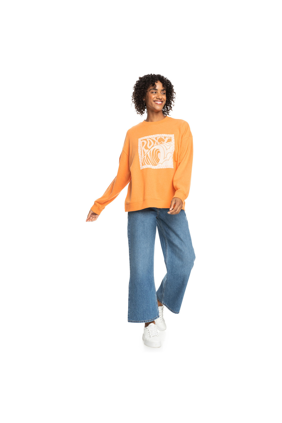 Roxy-Women's Sweatshirt Take Your Place B Orange Women's Sweatshirt Erjft04745 6