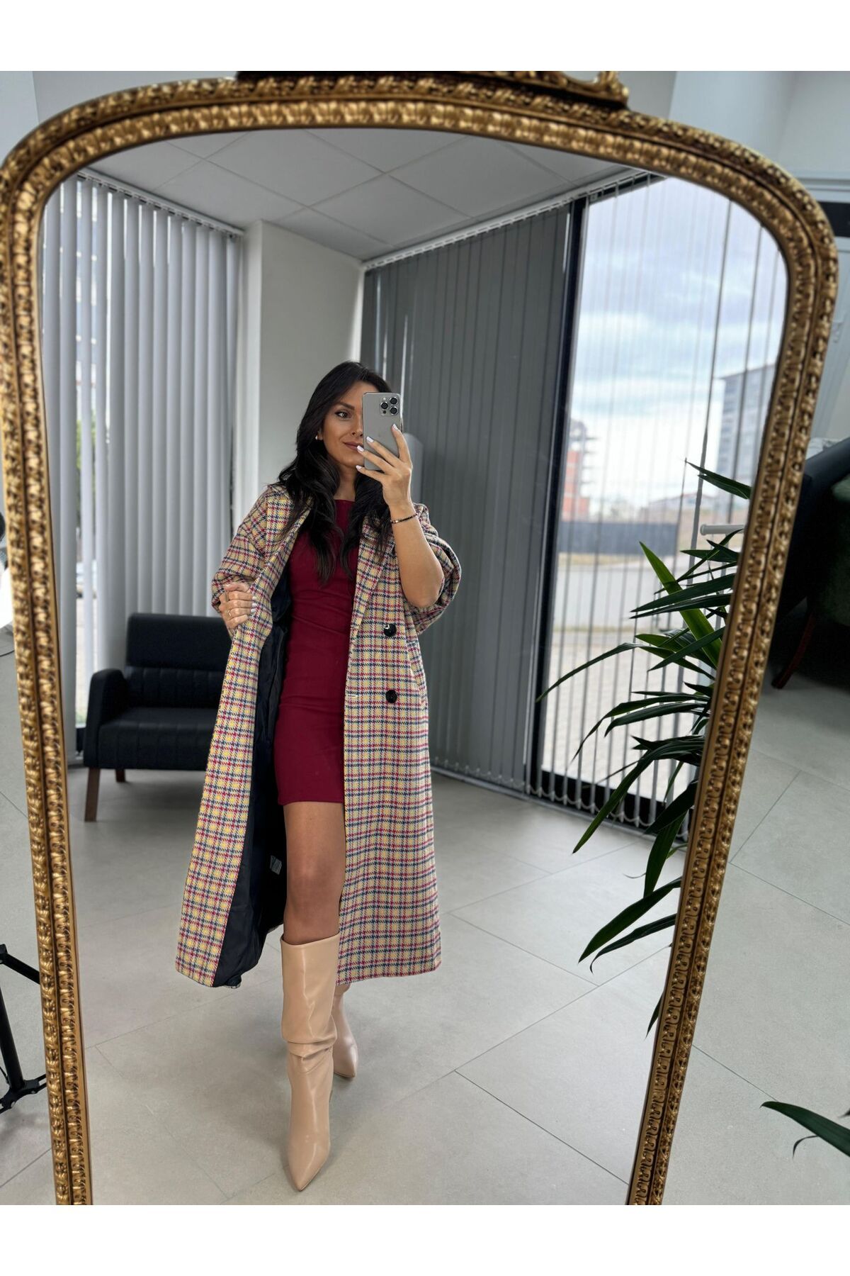 caddstore-Foo Yellow Transitional Lined Coat 3
