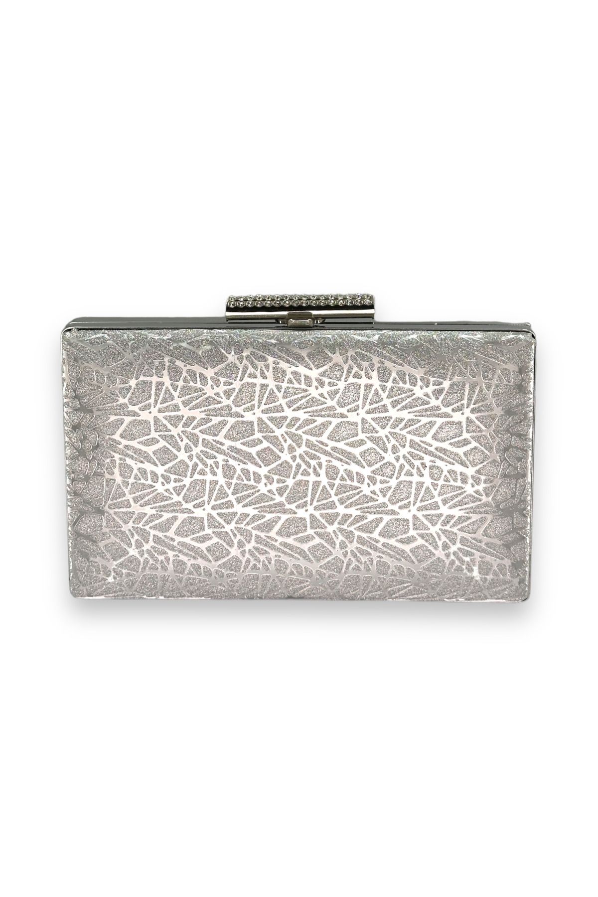 Wedding Fashion Lazer Desenli  Abiye Çanta Clutch Mezuniyet Balo Nikah Portföy