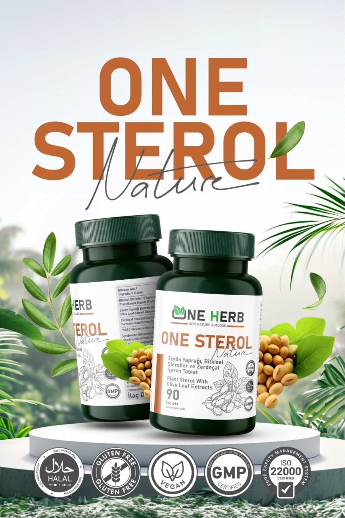 ONE HERB NEW NATURE OUTLOOK One Sterol Yüksek Seviyeleri Yaşayan Herkes Için Tasarlanmıştır