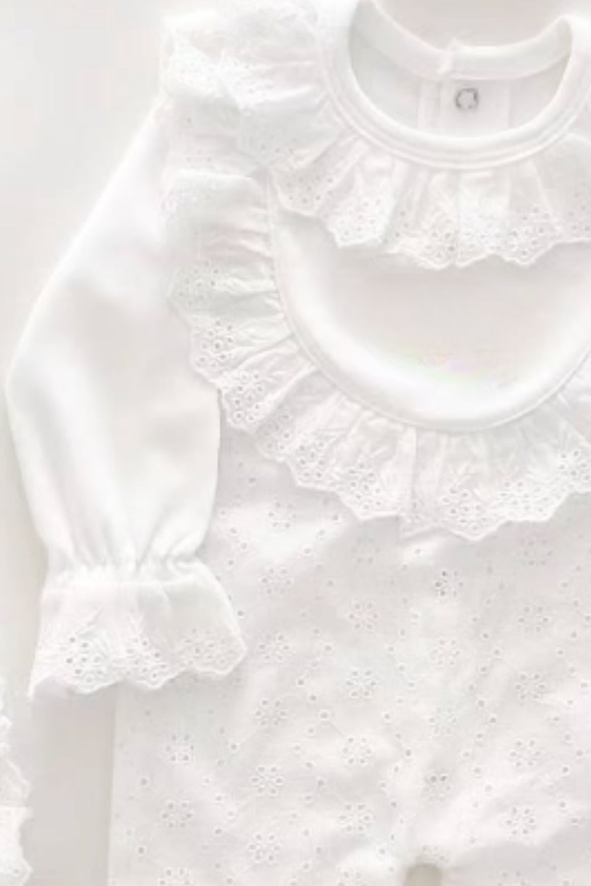 Minytrendy Kız Bebek Yenidoğan Tulum Fistolu Hastane Çıkışı Takım Bebek Hediyelik Mevlüt Kıyafeti Takımı fotoğrafı 3 (önizleme)