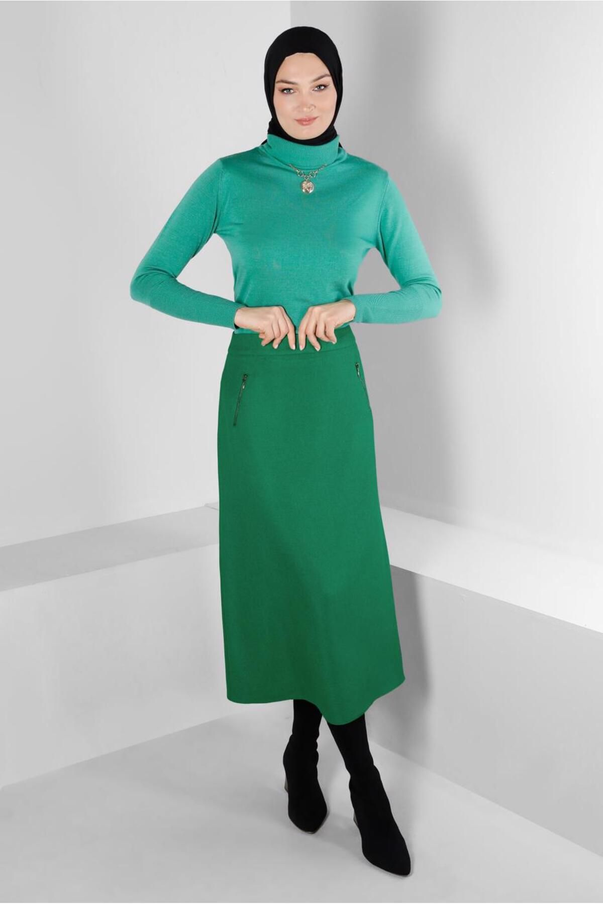دامن با جیب زیپی 60362 Alvina