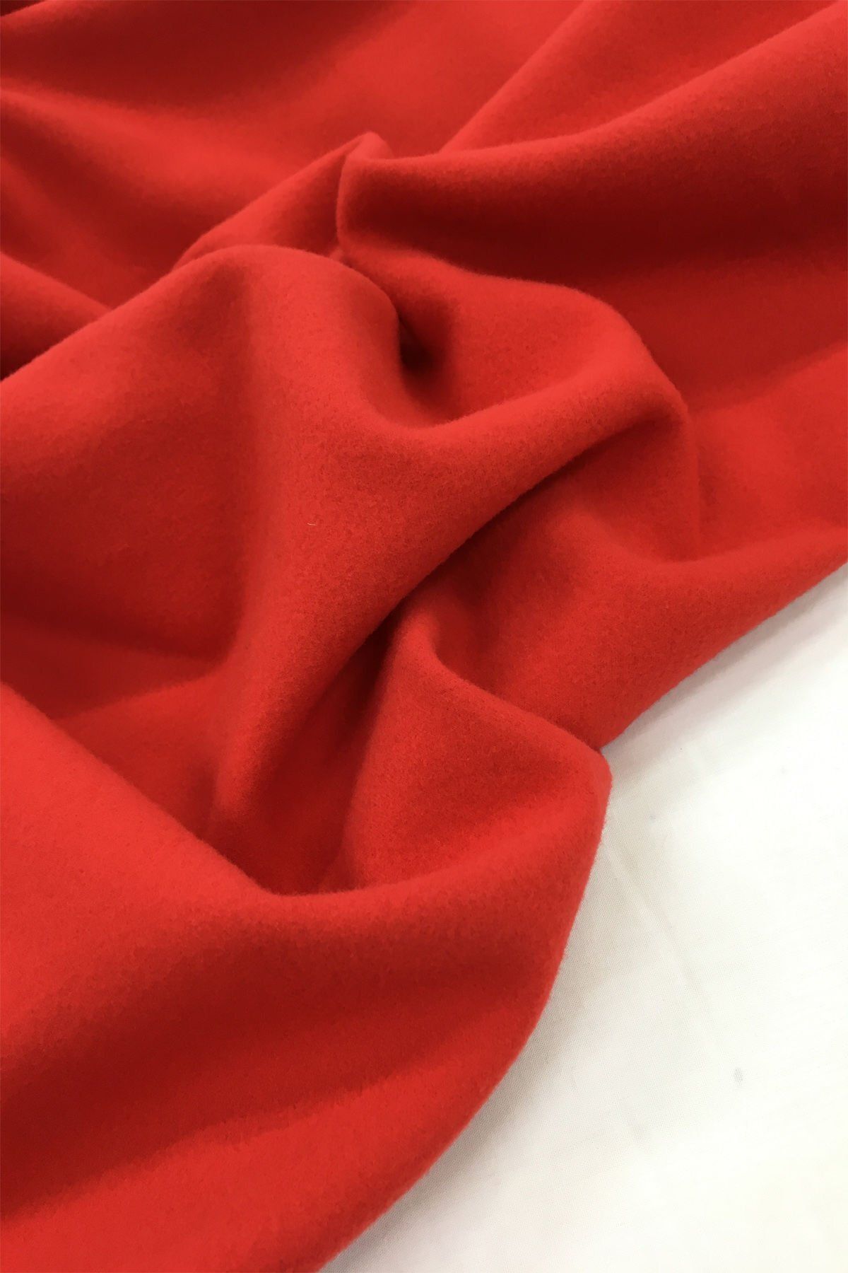 Yiğit Kumaş-Red Stretchy Combed Cotton Fabric - Raster Inside and Honeycomb Texture 4