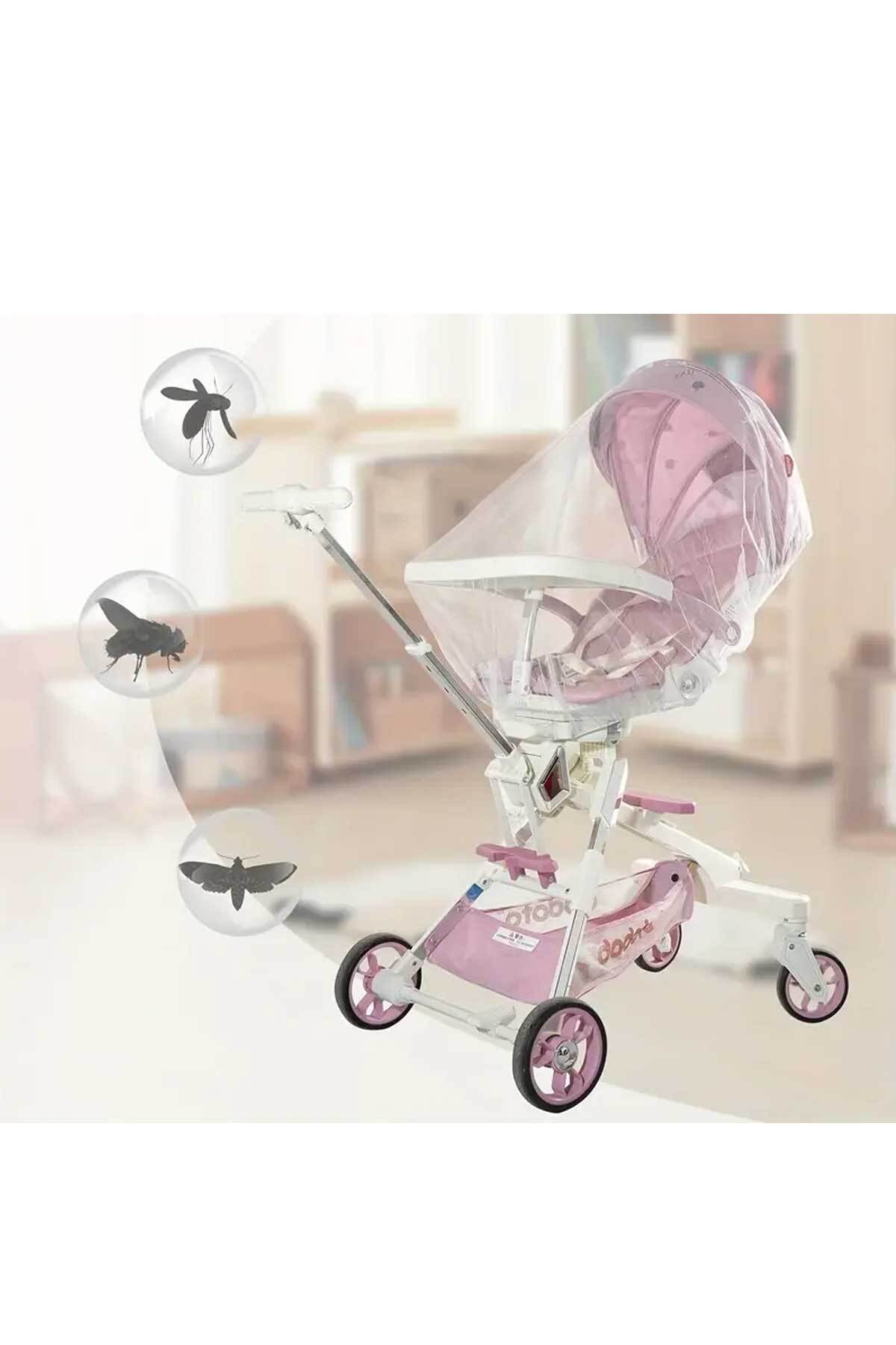 RevuBaby Çok Amaçlı Sineklik Puset Sinekliği Bebek Arabası  Sinekliği Anne Yanı Beşik Sinekliği fotoğrafı 3 (önizleme)