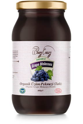 Organic Windy Valley Organik Üzüm Pekmezi (460GR) Soğuk Sıkım Şeker Ilavesiz