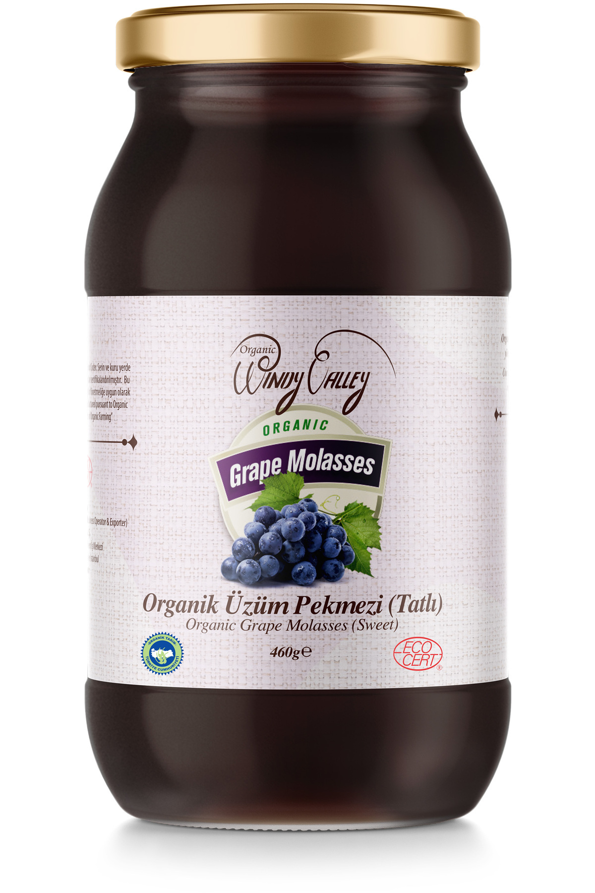 Organic Windy Valley Organik Üzüm Pekmezi (460GR) Soğuk Sıkım Şeker Ilavesiz - Fiyatı, Yorumları