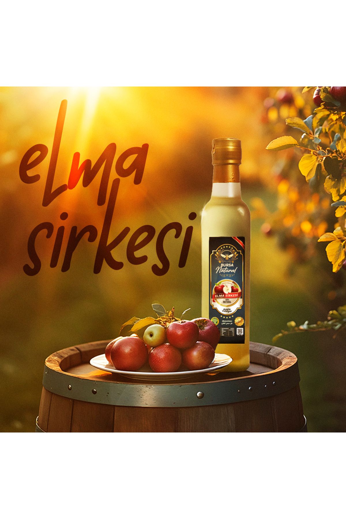 Bursa Natural Elma Sirkesi