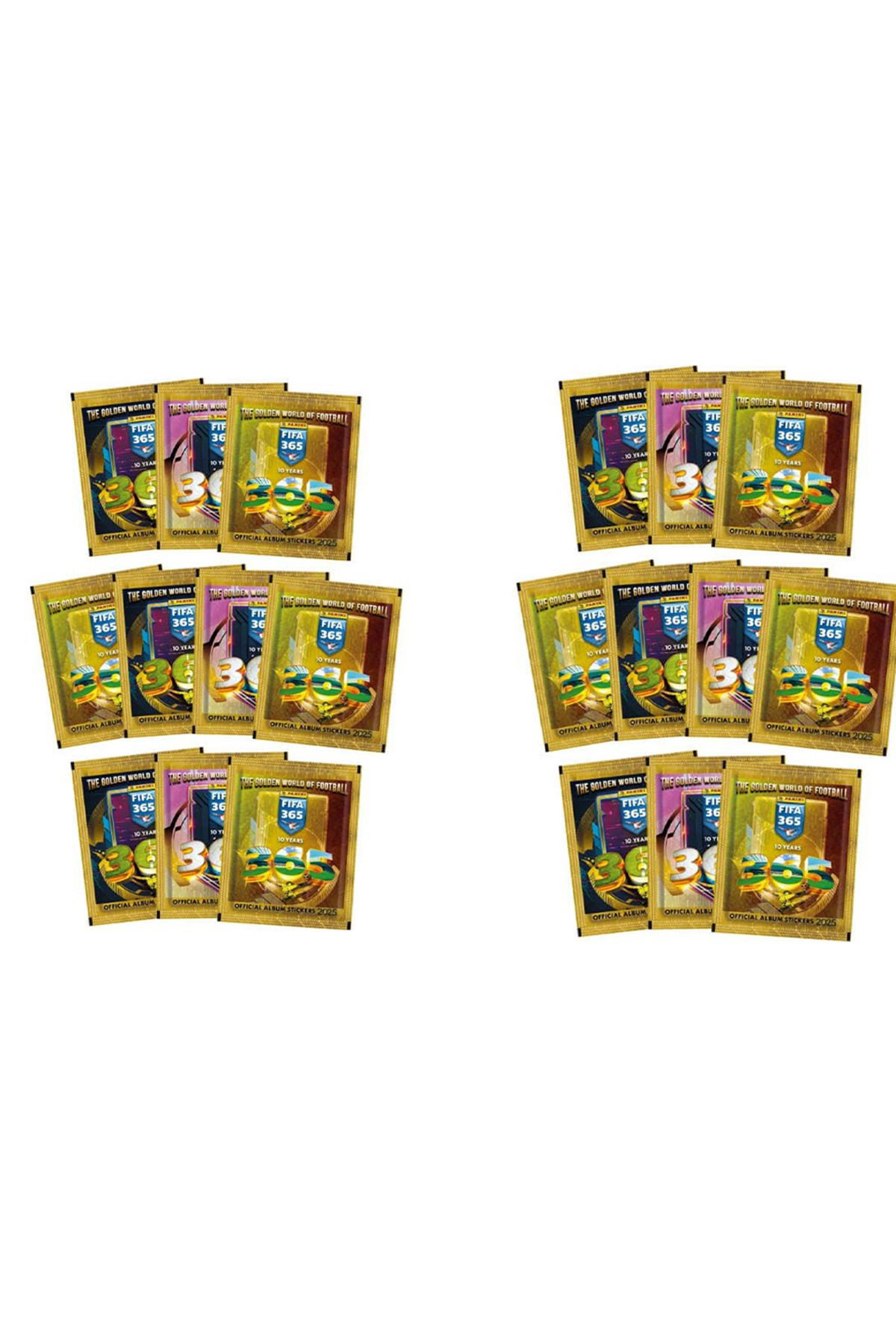 Panini FIFA 365 2025 Sticker 20 Paket - Futbolcu Çıkartmaları - Trading Panini Stickers