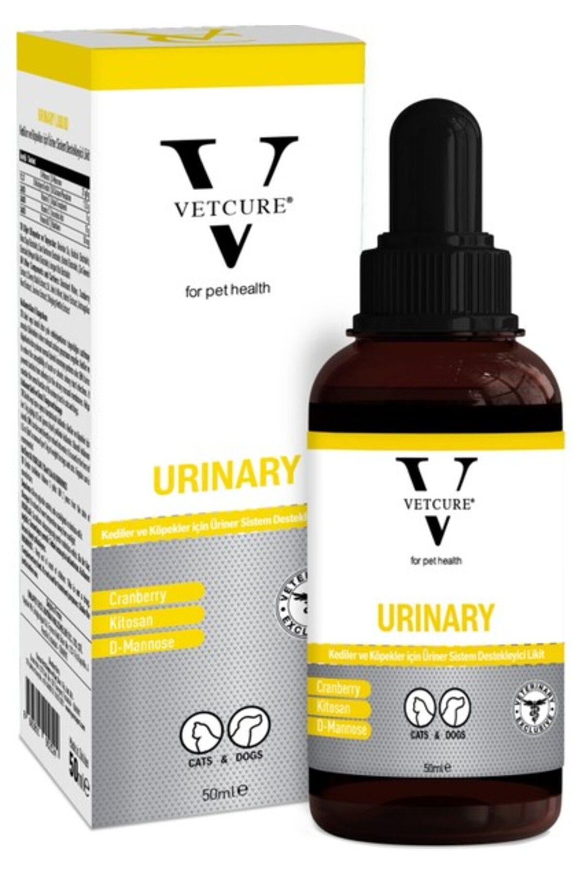 Vetcure Urinary Kedi Ve Köpek Ve Kronik Idrar Yolu Sağlığı Destekleyici Likit 50 ml