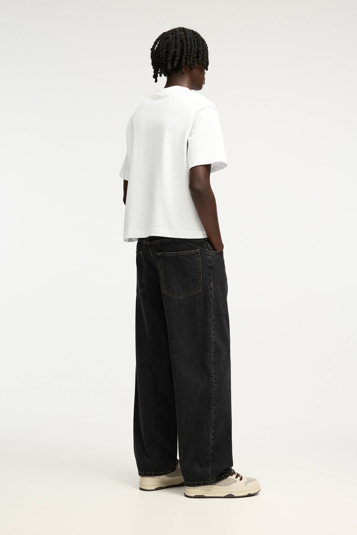 شلوار جین مشکی مردانه اورجینال Pull Bear Pull & Bear