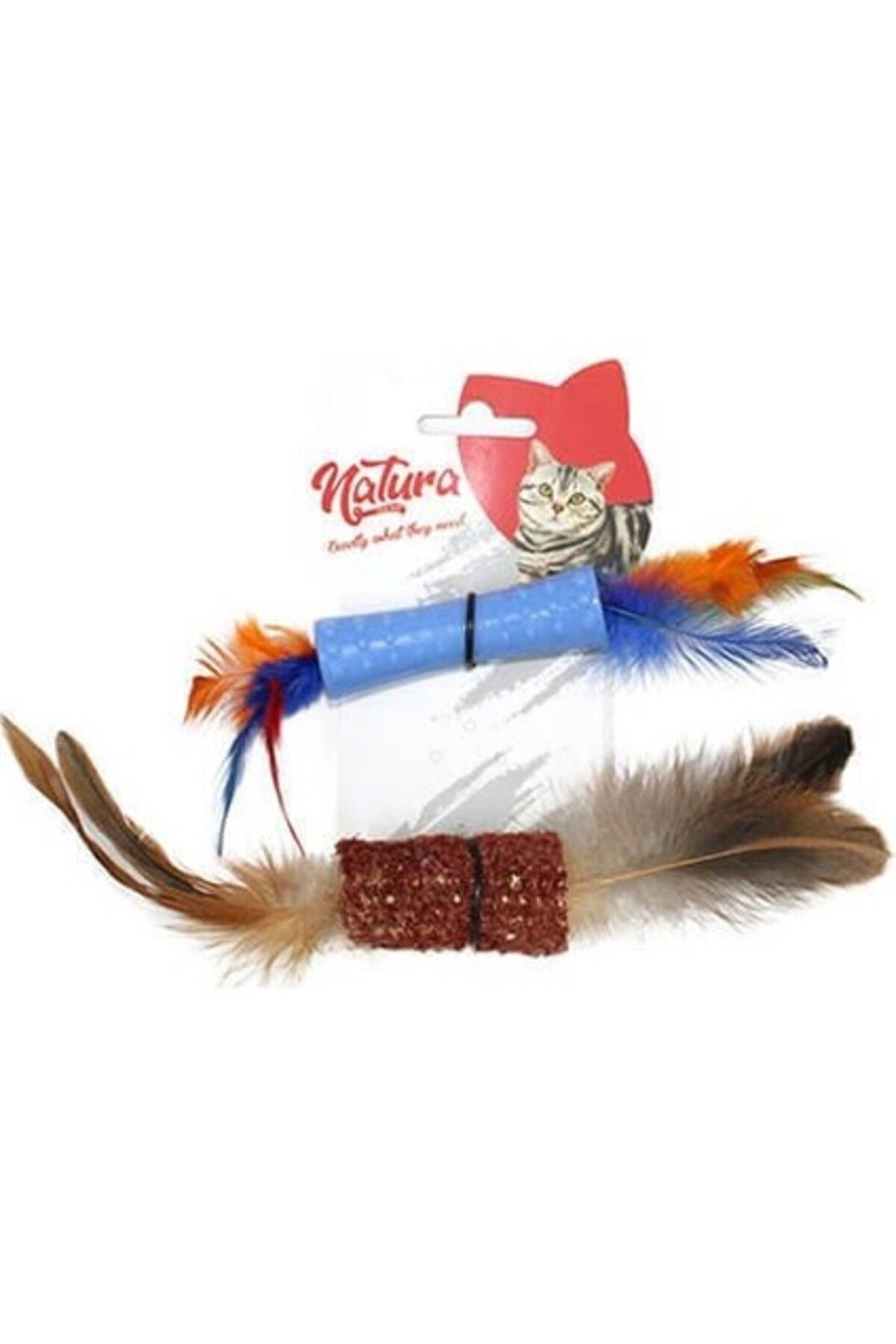 natura Plastik ve Koçan Ikili Kedi Diş Kaşıma Oyuncağı