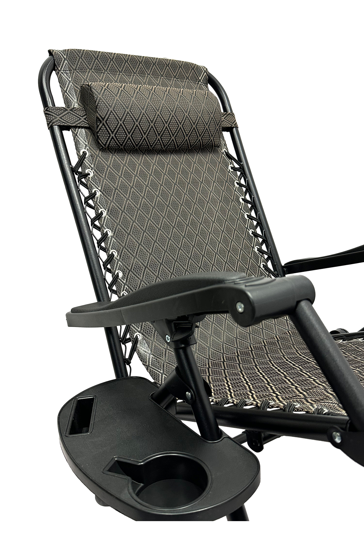 كرسي استلقاء للتشمس مكون من قطعتين مع مسند ظهر ومسند قدم قابلين للتعديل، كرسي استلقاء للتشمس