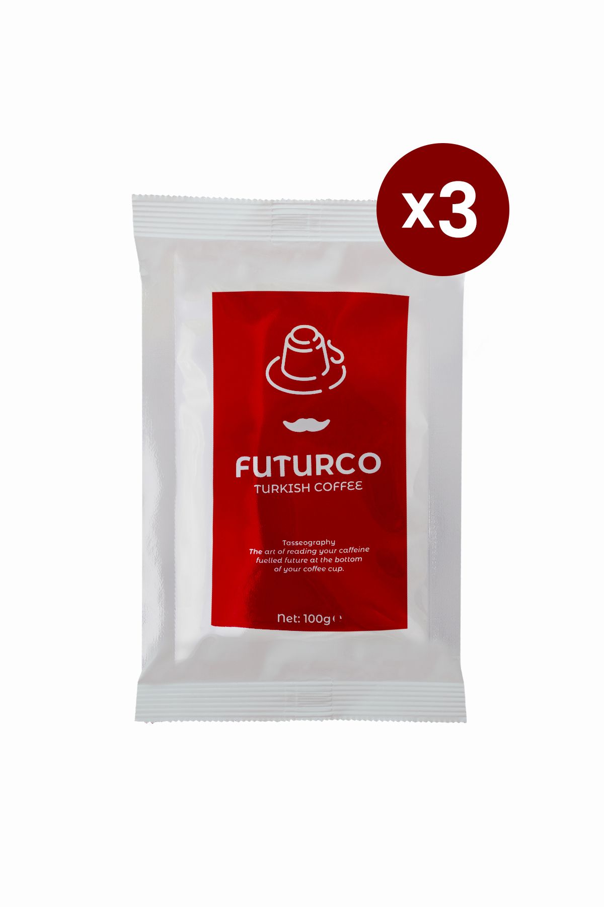 Futurco Turkish Coffee Futurco Türk Kahvesi 100 Gr 3'lü Paket