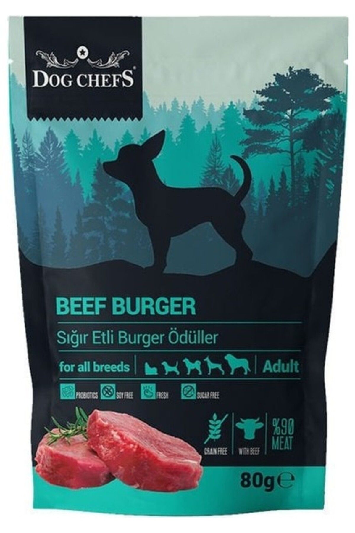 Dog Chefs Sığır Etli Köpek Ödülü 80 gr