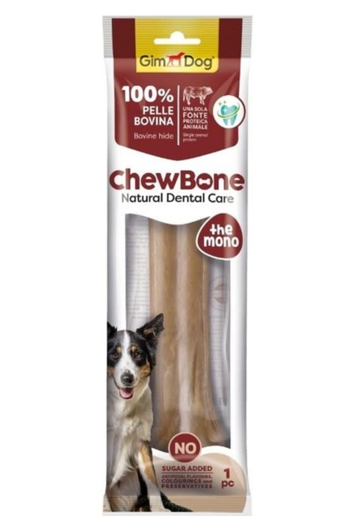Gimdog Chew Bones Press Köpek Çiğneme Kemiği 10'' 210 gr 1'li Naturel