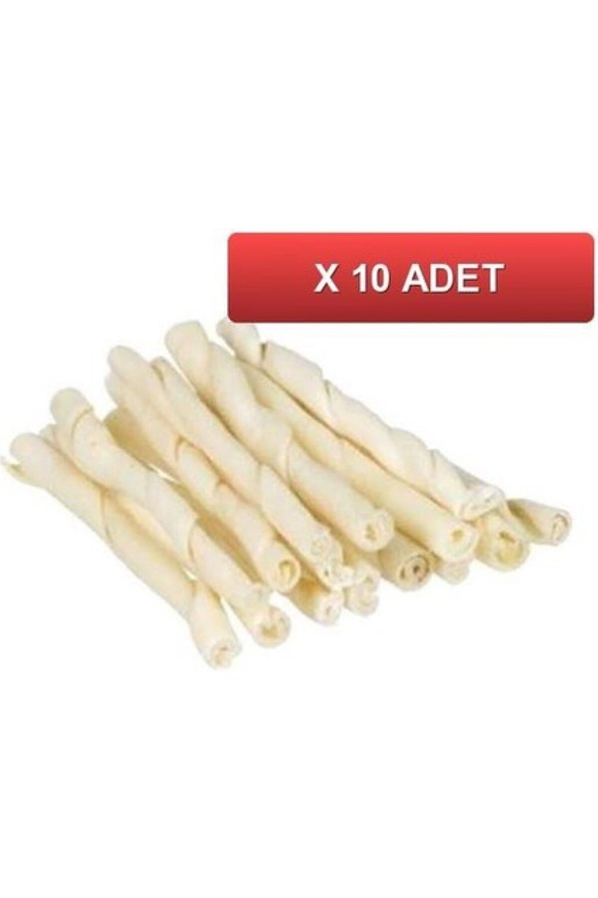 Single Kemik Burgu Çubuk Beyaz 12 Cm 6 gr (10 TANE)