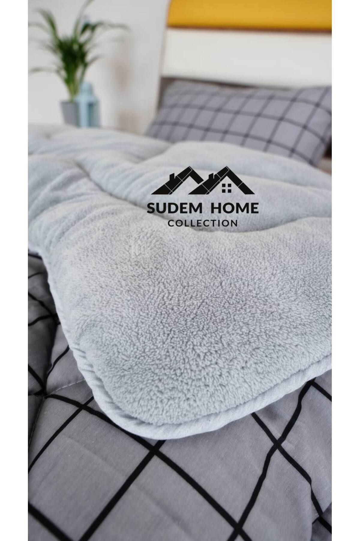 Sudemhome-Single Double-Sided Plush Welsoft Quilt and Pillow Case Fluffy Fleece Wellsoft Soft Quilt 4