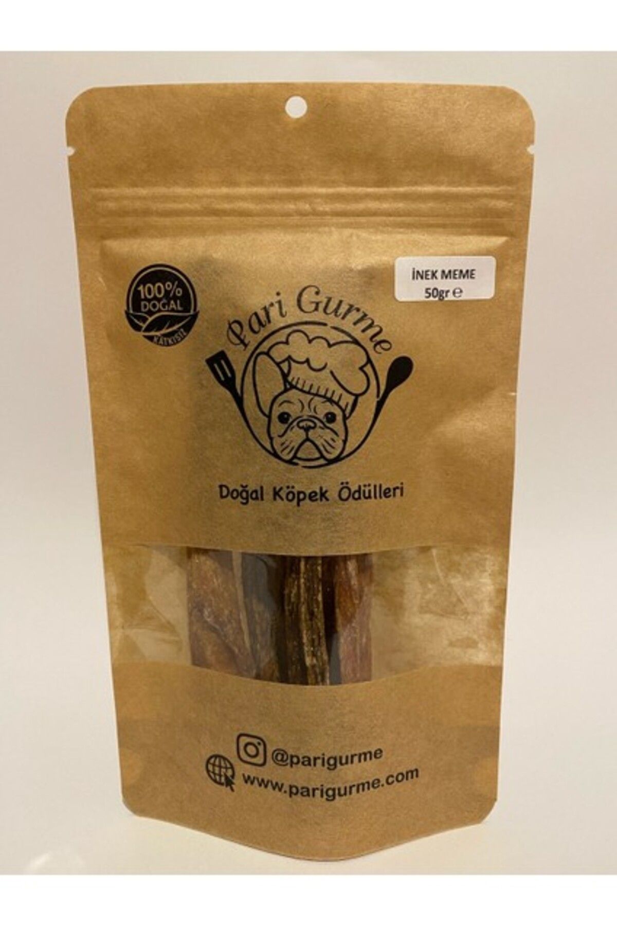 Pari Gurme Inek Memesi Çubuk Köpek Kemik %100 Doğal Naturel Berf 50gr