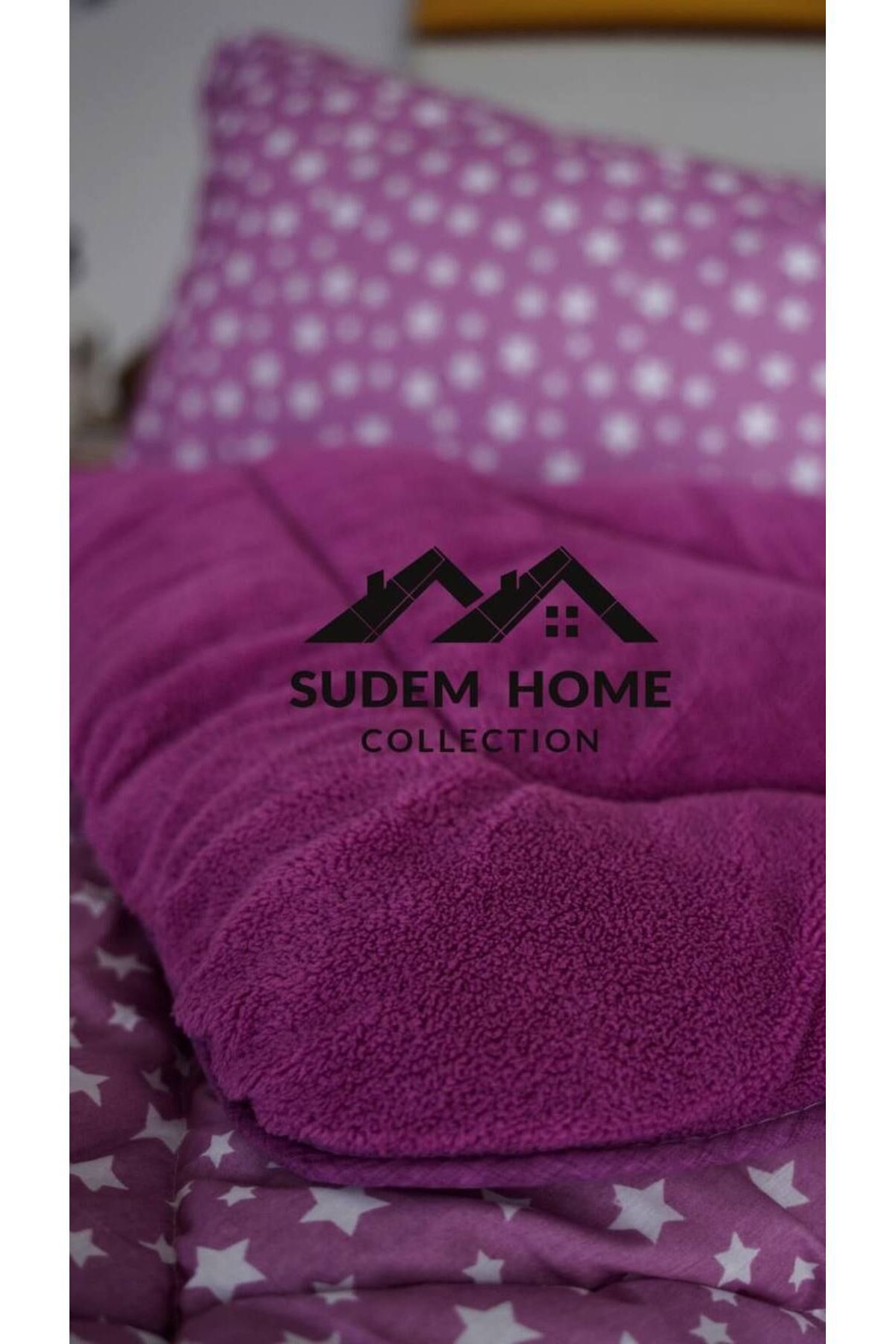 Sudemhome-Single Double-Sided Plush Welsoft Quilt and Pillow Case Fluffy Fleece Wellsoft Soft Quilt 4