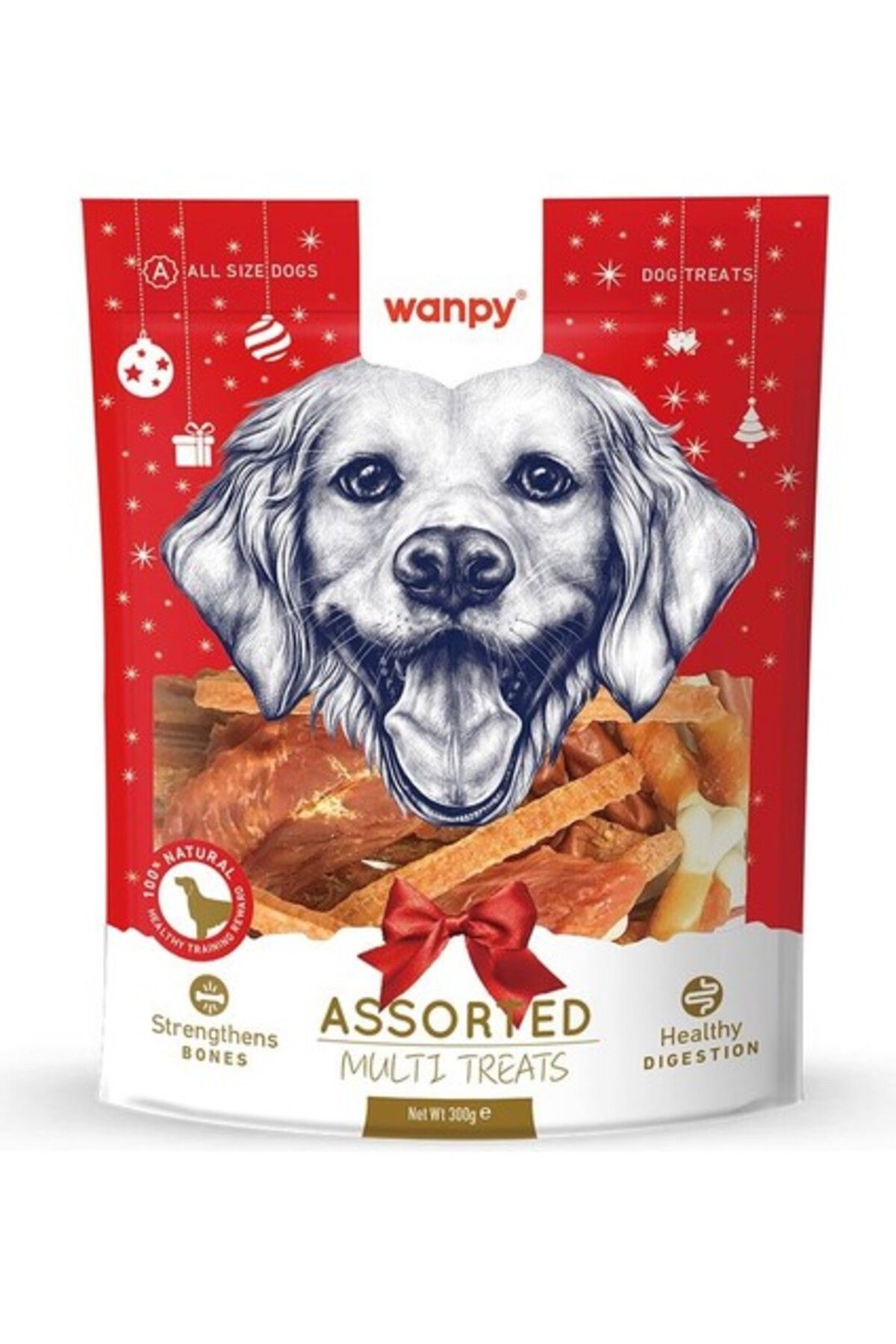 Orqinel Wanpy Karışık Yılbaşı Paketli Köpek Ödülü 300 gr