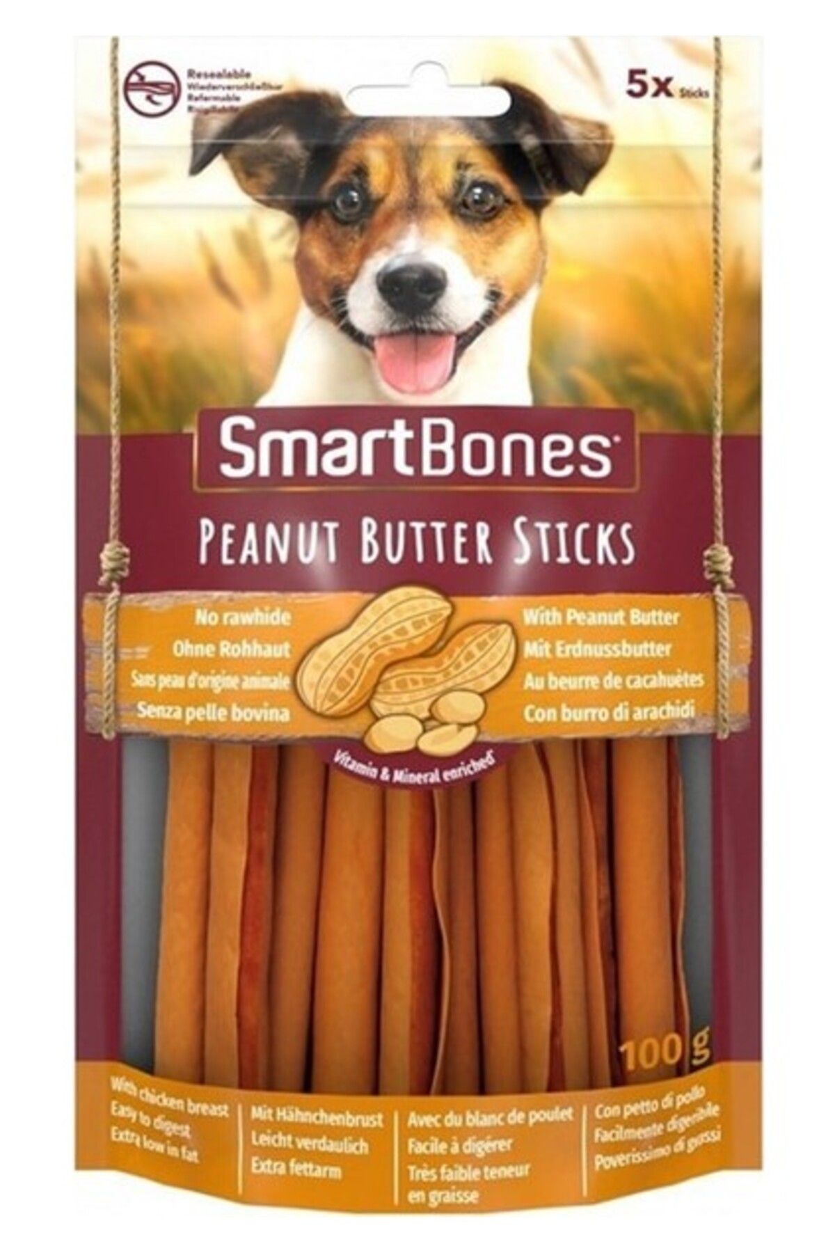 Furlo Smart Bones Fıstık Ezmeli Sticks Köpek Ödülü 5li