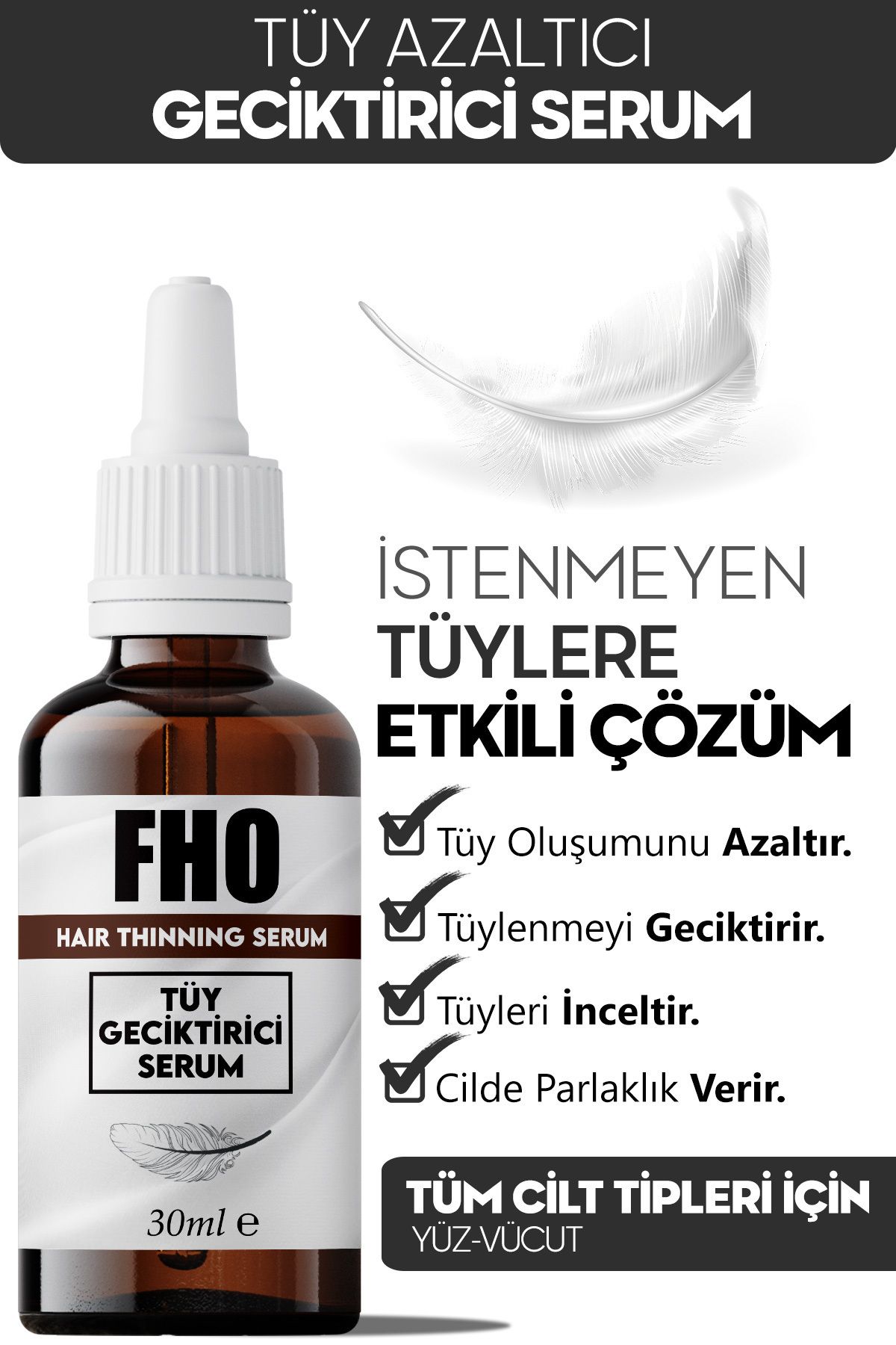 FHO Freshen Hair Tüy Dökücü Tüy Azaltıcı Ve Nemlendirici Serum 30ml