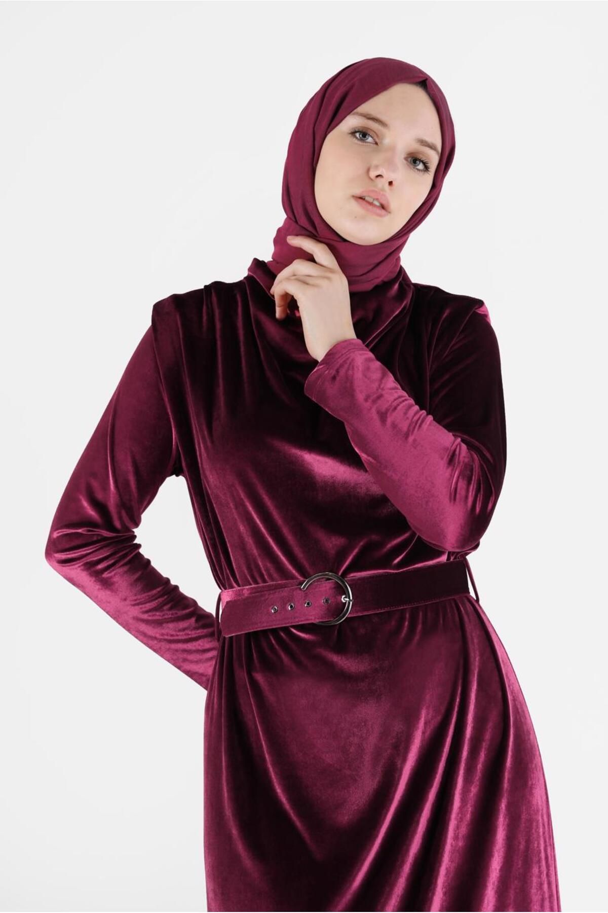 لباس کمربند مخملی 42416 Alvina