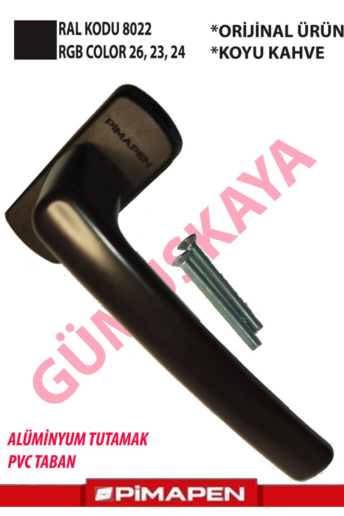 pimapen-Brown Original Window and Door Handle with Steel Hub Top Quality Window Handle 1