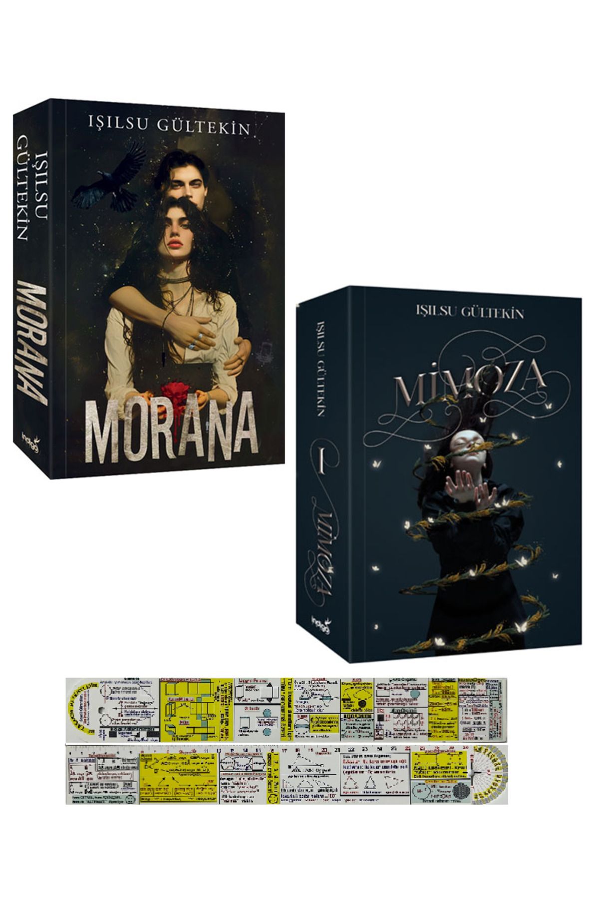 İndigo Kitap Morana + Mimoza 2 kitap Set Işılsu Gültekin + Mat. Öğreten Cetvel