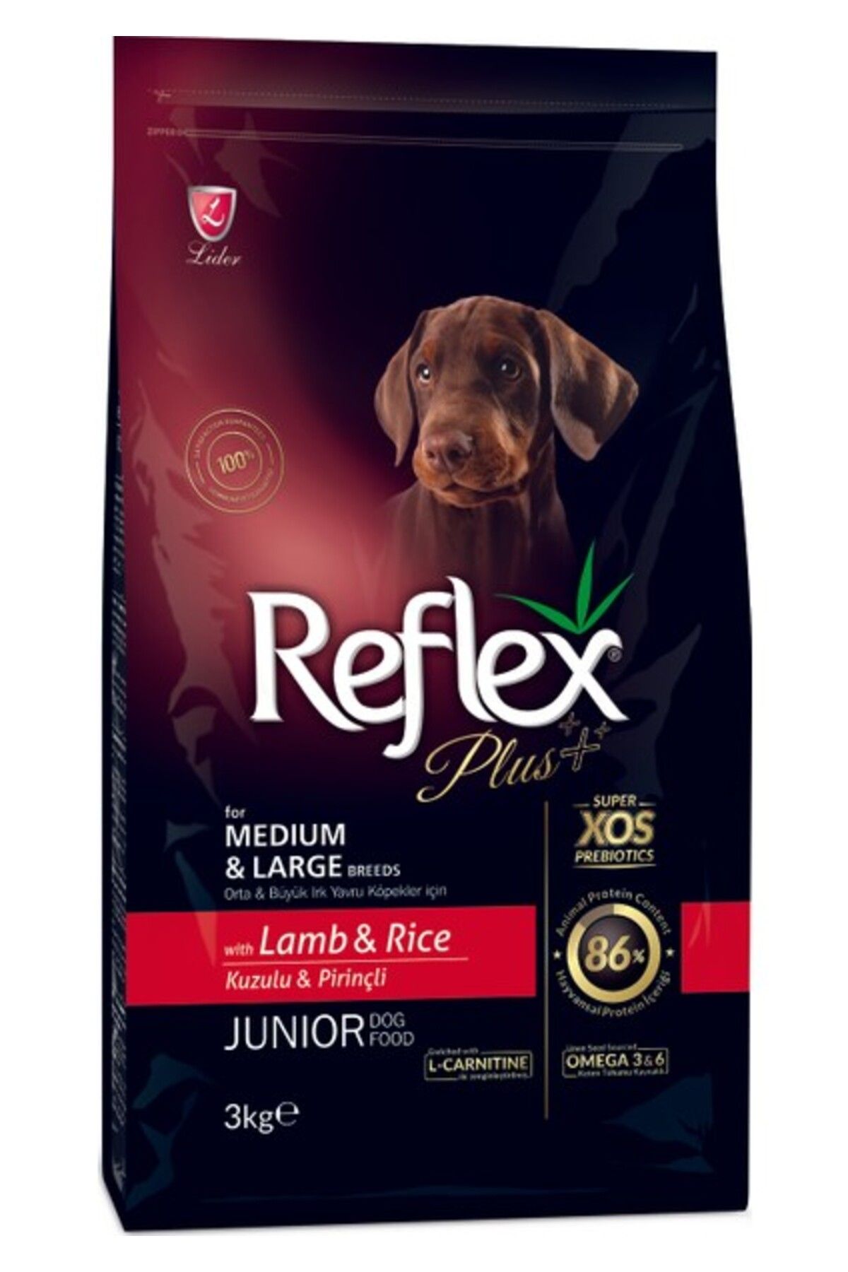 Reflex Plus Kuzulu Pirinçli Yavru Köpek Maması 3 Kg