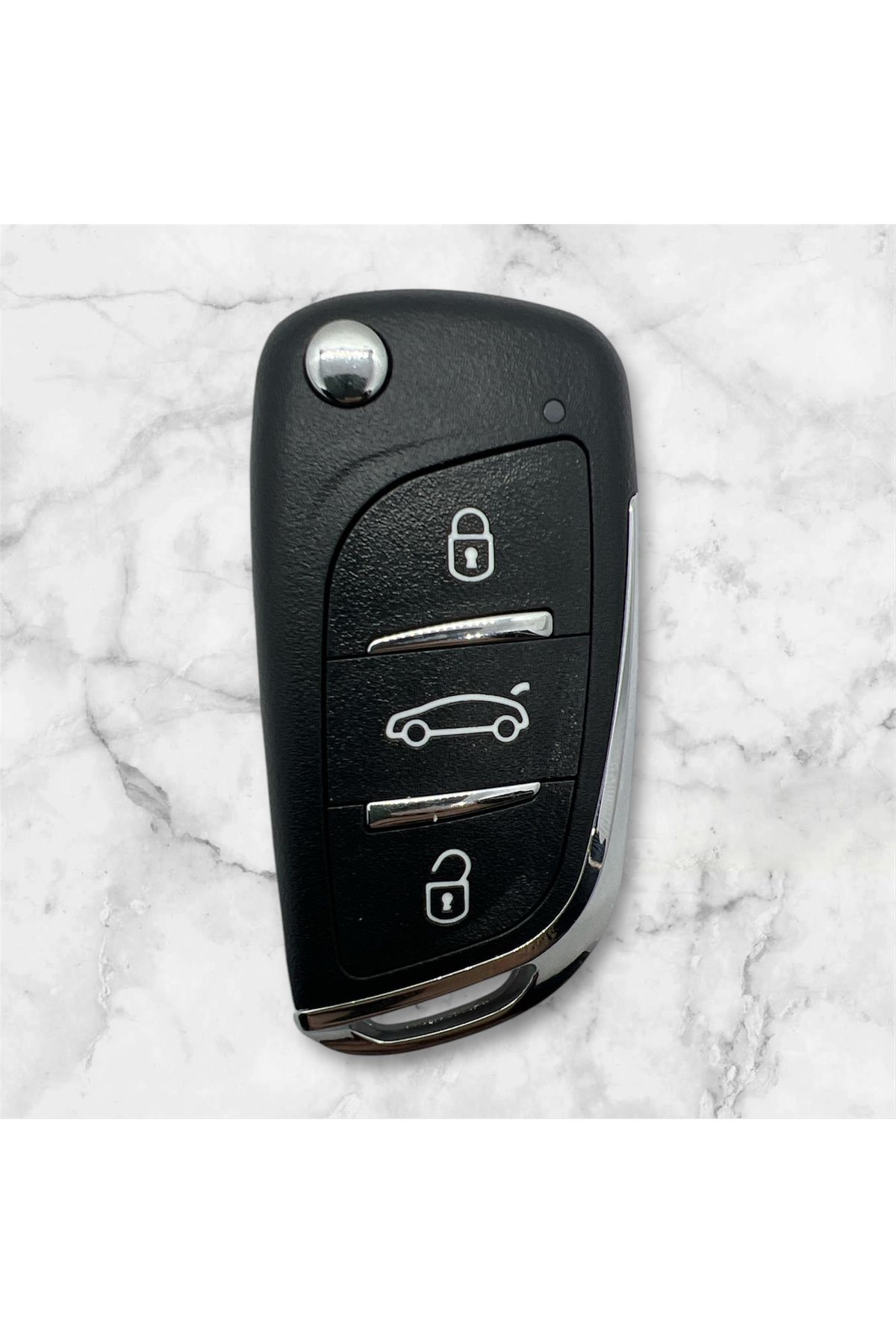 Luxe Aksesuarr Peugeot Tipi KD Ve Akıllı Sustalı Kumanda Kabı 3 Buton