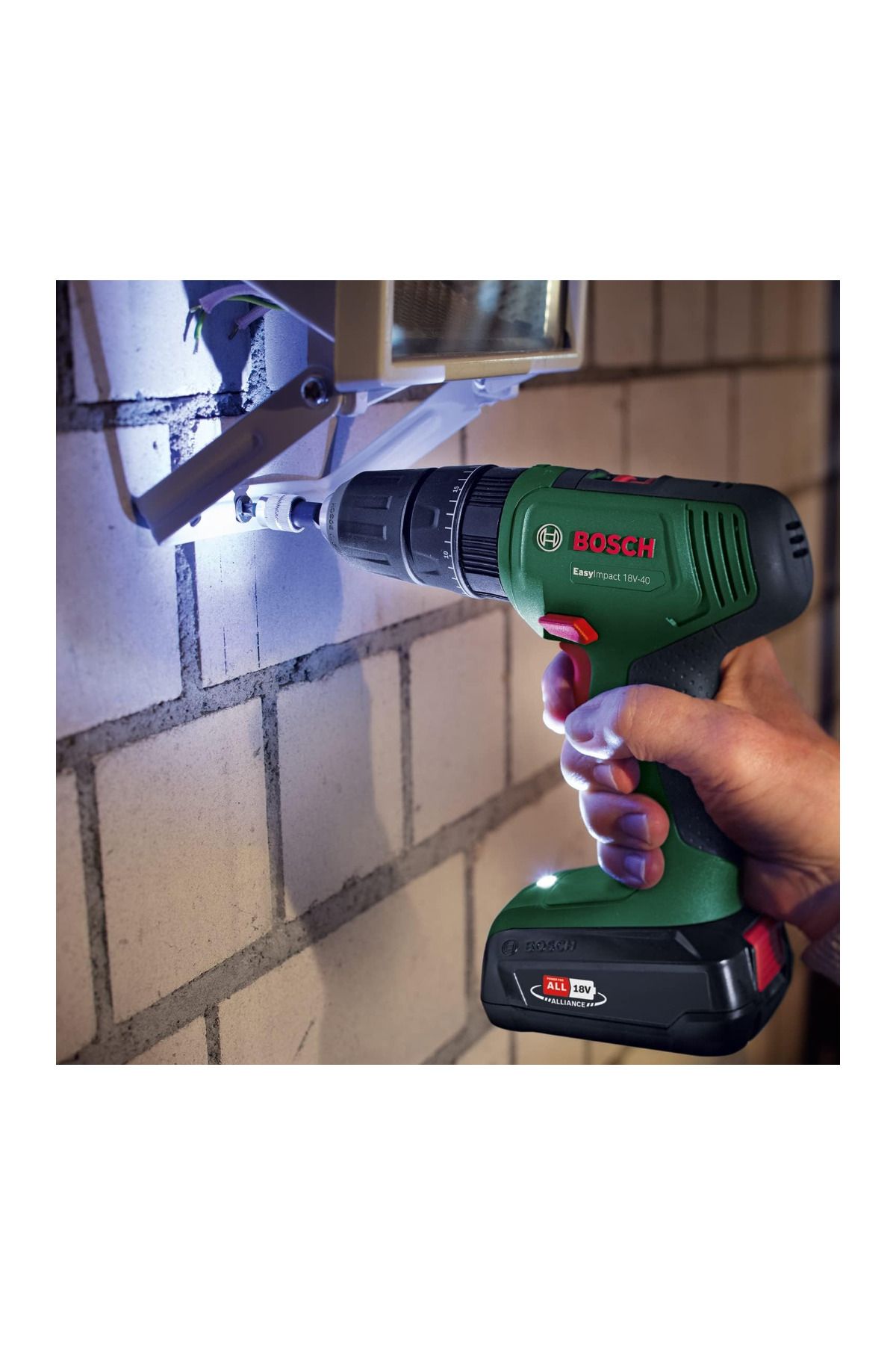 Bosch 18V-40 Akülü Darbeli Matkap (2 2.0 Ah Pil, 18 Volt Sistem, Kasa içinde)