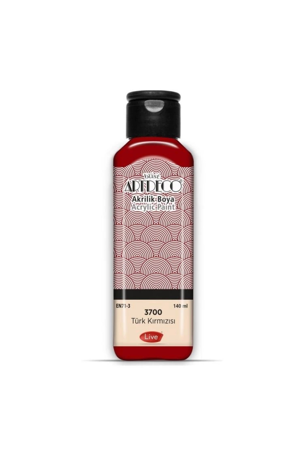 Artdeco 3700 AKRİLİK BOYA 140 ML. TÜRK KIRMIZISI