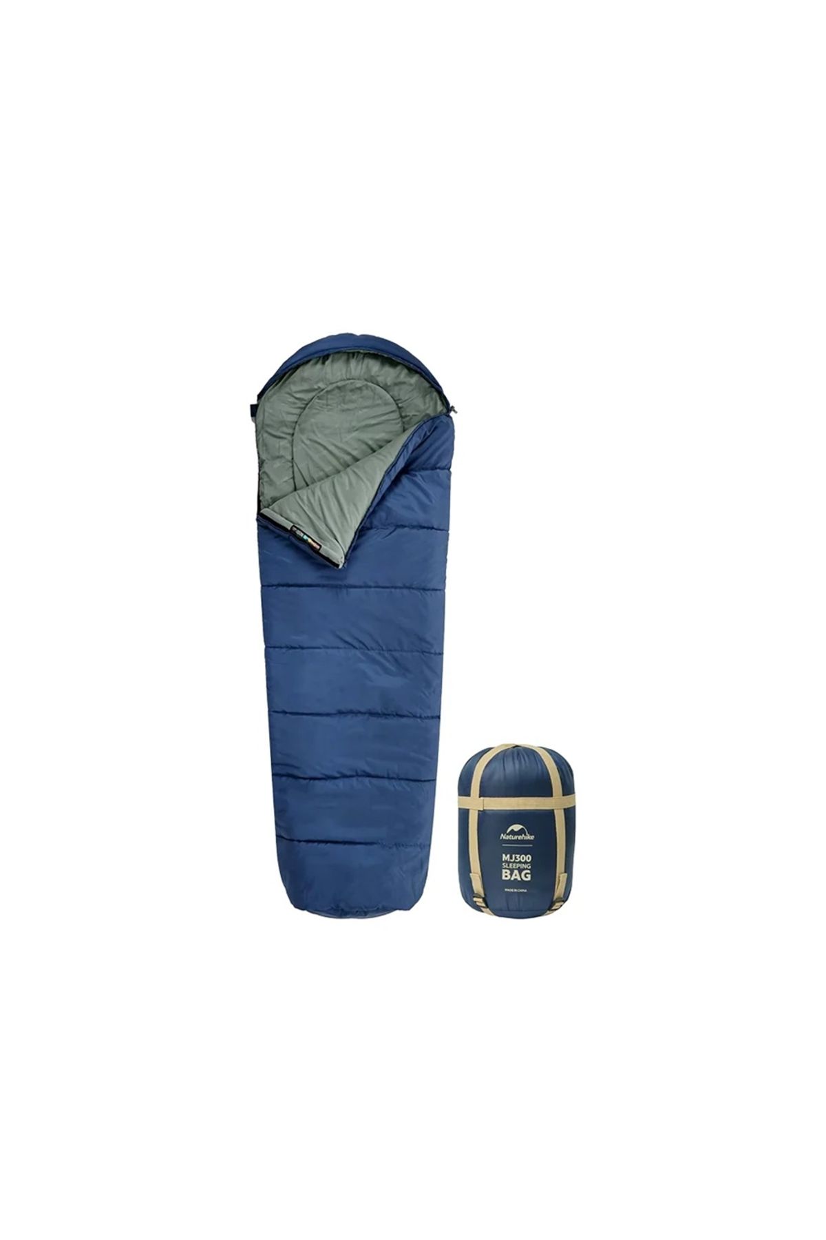 Naturehike MJ600 Mumya Tipi Pamuklu Uyku Tulumu NAVY BLUE