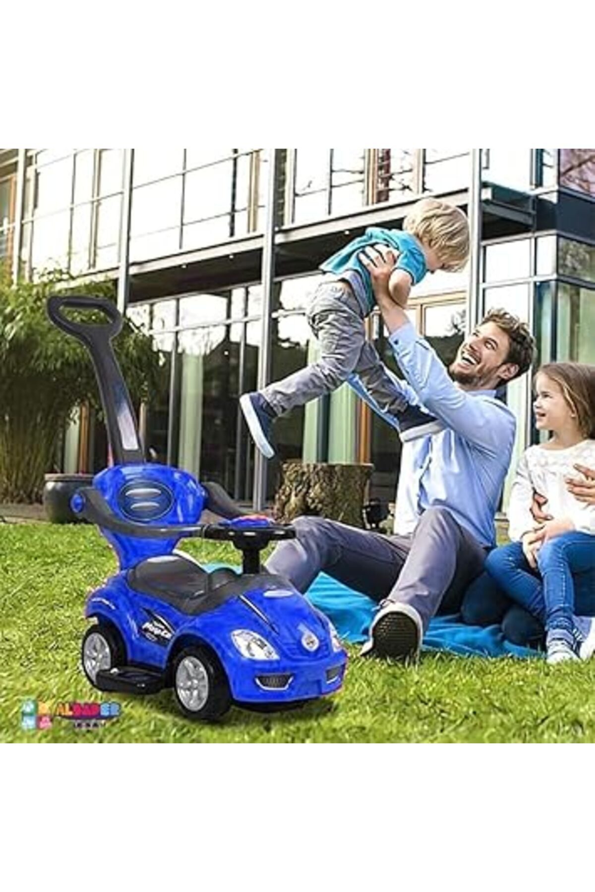 ALBADER-3-In-1 Push Car - Push Toddler Ride on Car, Toy Baby Stroller Walker, Push Ride-On Toys 2