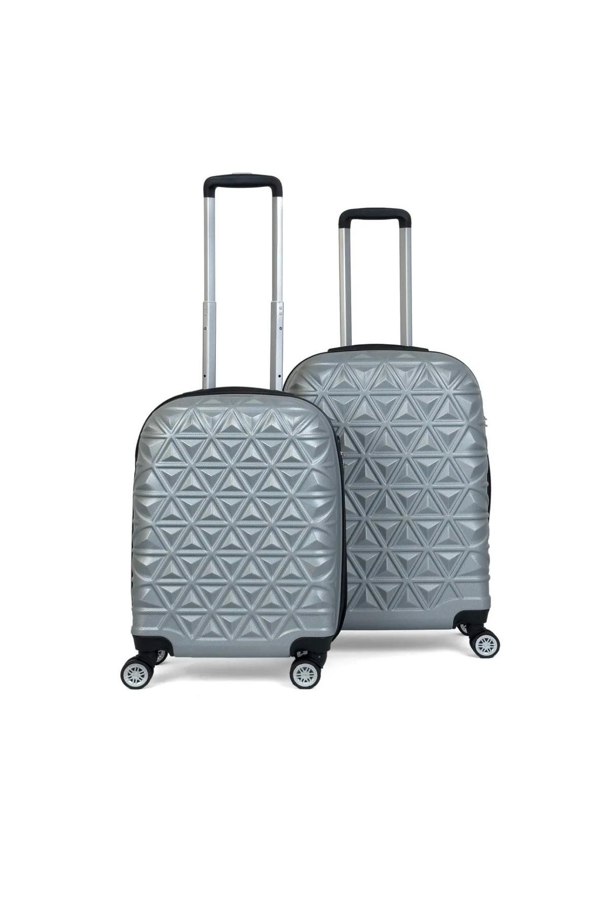 Reymond Luggage Piramit Desen ABS Seyahat Valizi, Canyon Serisi, Kabin Boy&Orta Boy