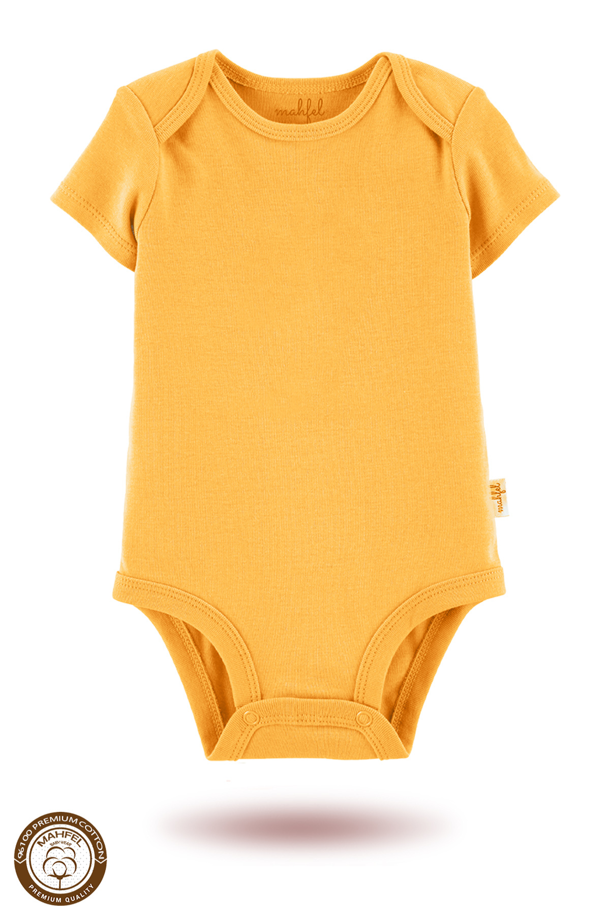 MAHFEL 5'li Organik Baskısız Kısa Kollu Bebek Body Zıbın fotoğrafı 6 (önizleme)