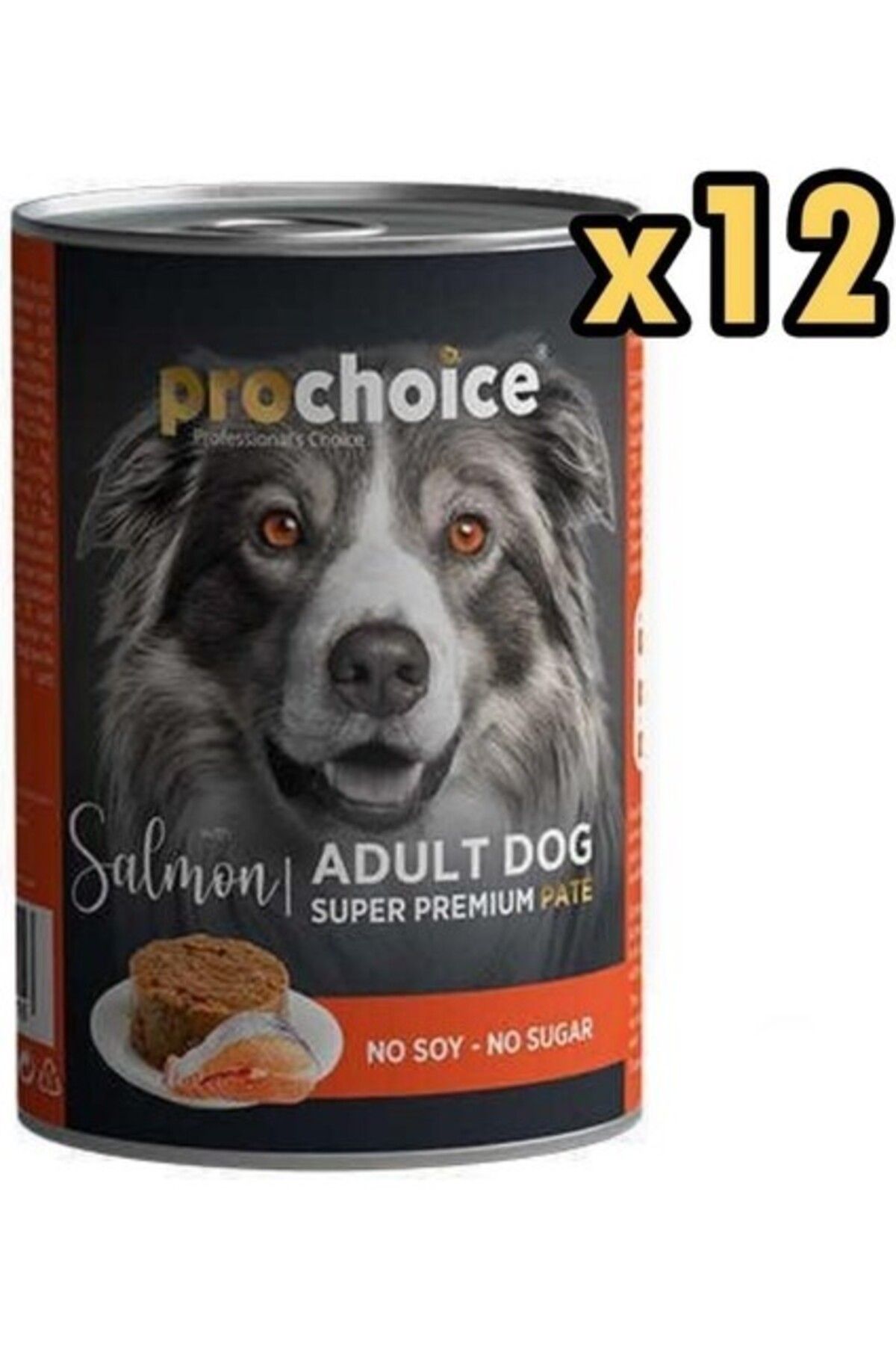 ProChoice Pro Choice Adult Somonlu Yetişkin Köpek Konservesi 400 gr x 12