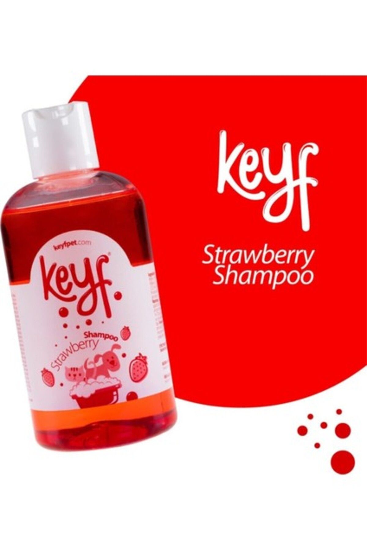 Orqinel Keyf Kedi Köpek Şampuanı Strawberry Çilek Aromalı Shampoo