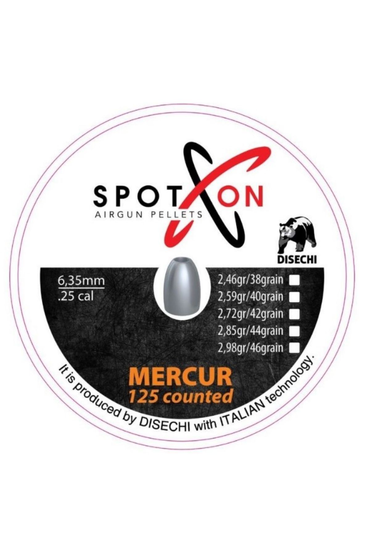 Spoton Mercury 46 Grn. 6.35mm Havalı Saçm 10 Paket