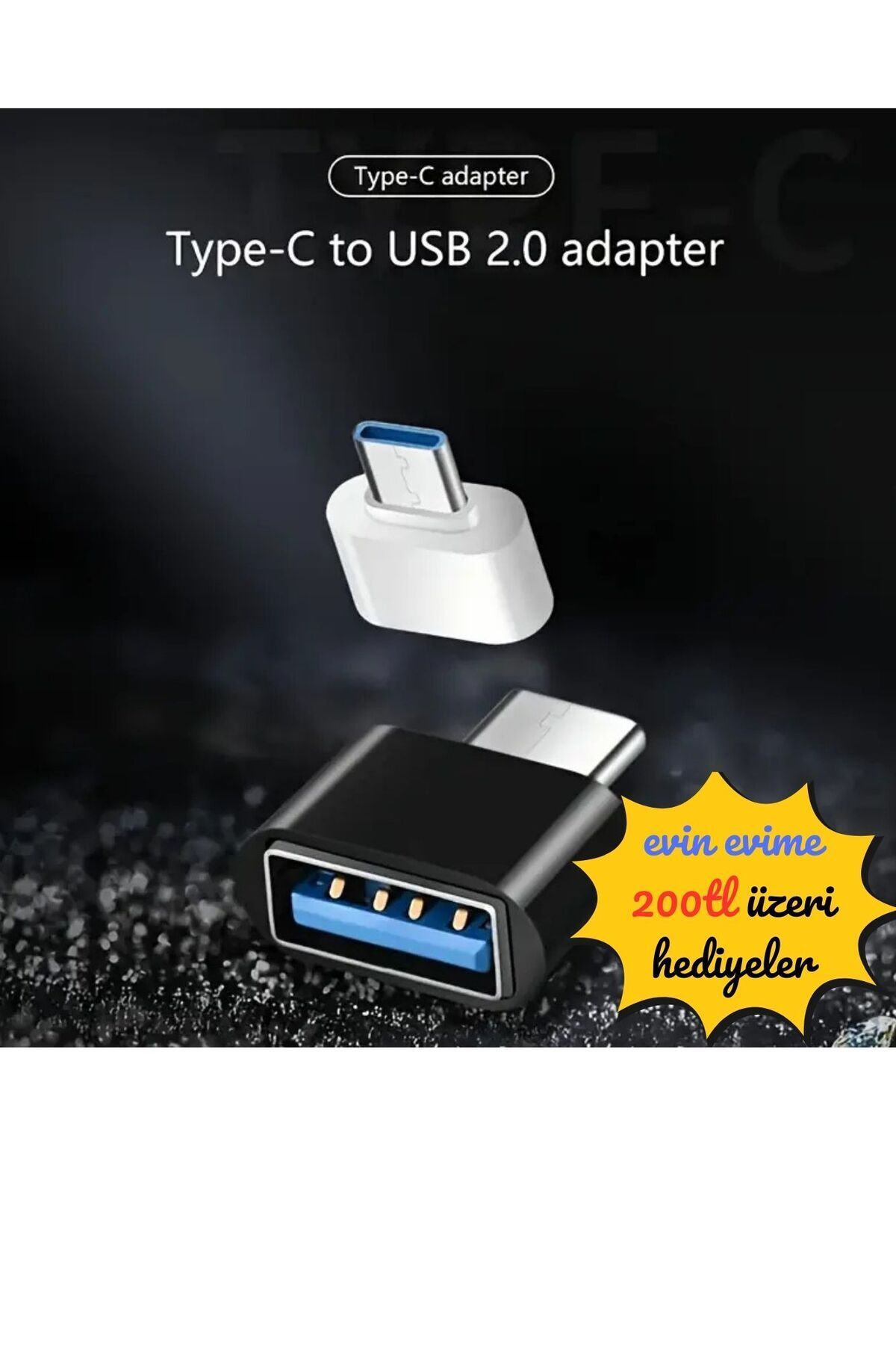 Evin Evime Type C'den Usb Dönüştürücü 1 Adet