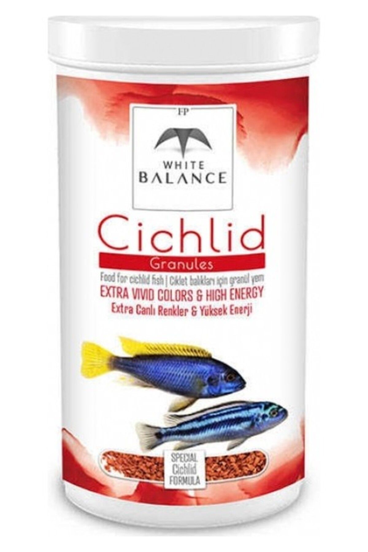 Orqinel White Balance Cichlid Granules Ciklet Balık Yemi 1000ml Paket