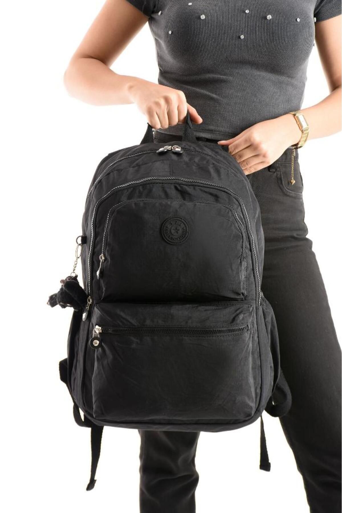 Baginn Unisex Sırt Çantası Günlük Kullanıma Uygun Büyük Boy Seyahat Çantası 43*30 Cm Okul Çantası Su Itici