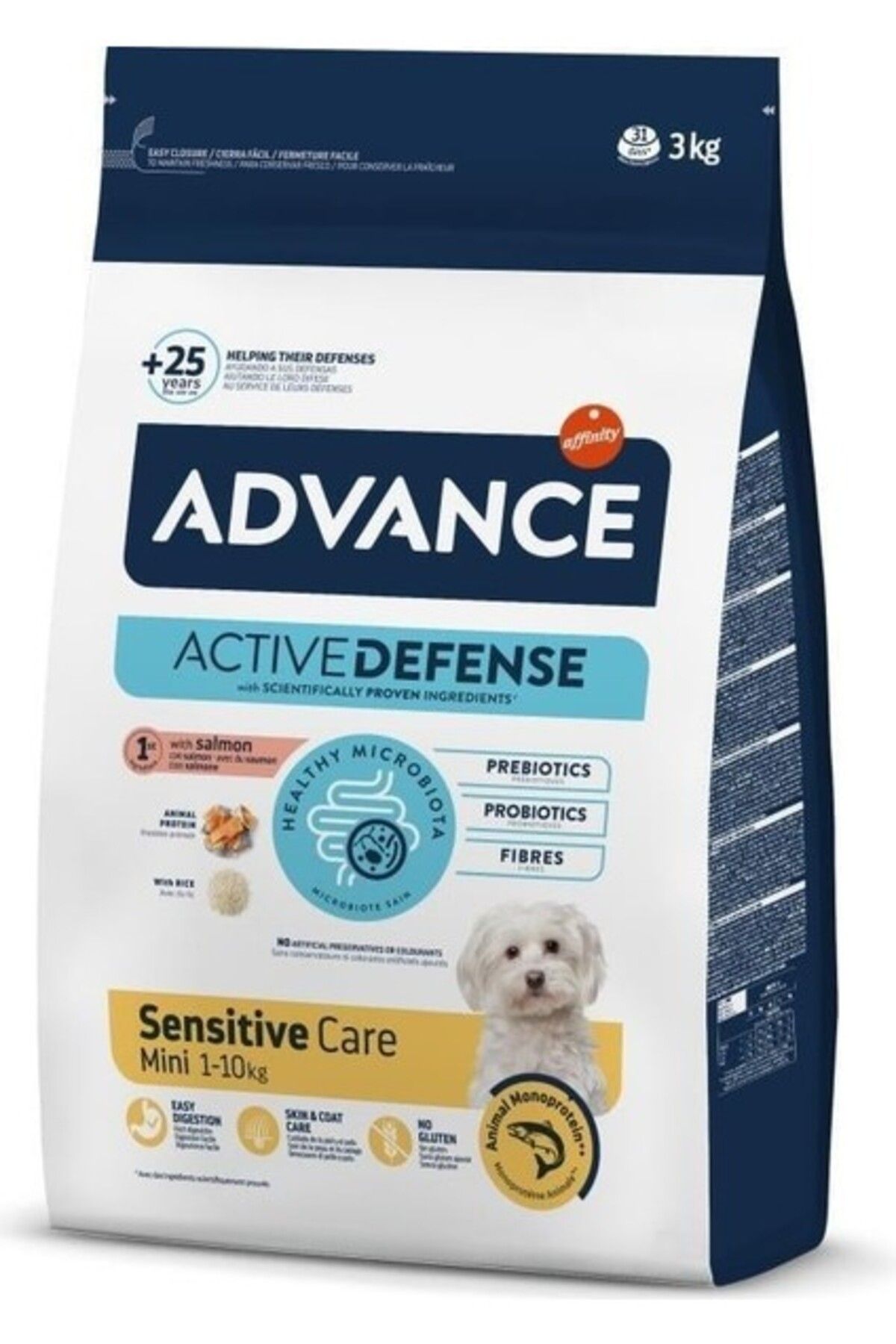 Advance Mini Sensitive Somonlu Küçük Irk Yetişkin Köpek Maması 3 Kg