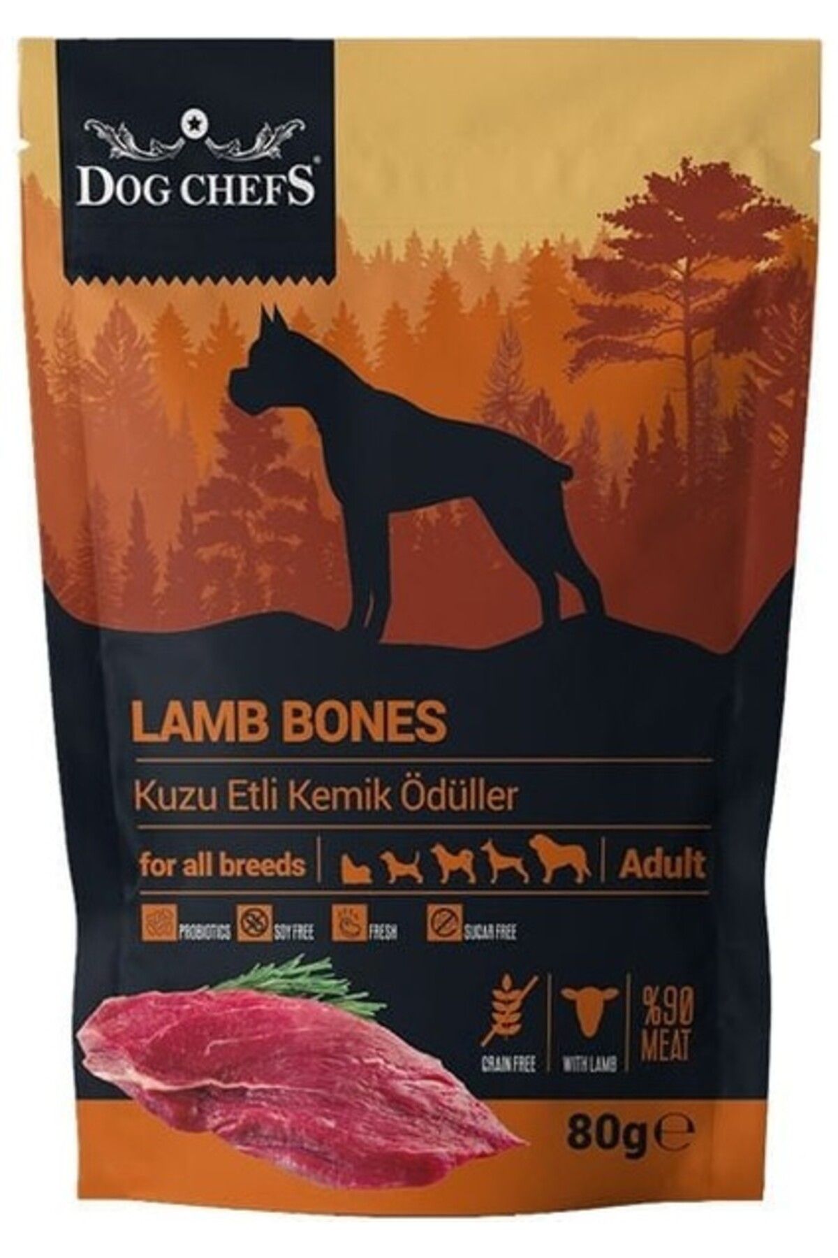 Orqinel DOG CHEFS LAMB BONES 80 GR