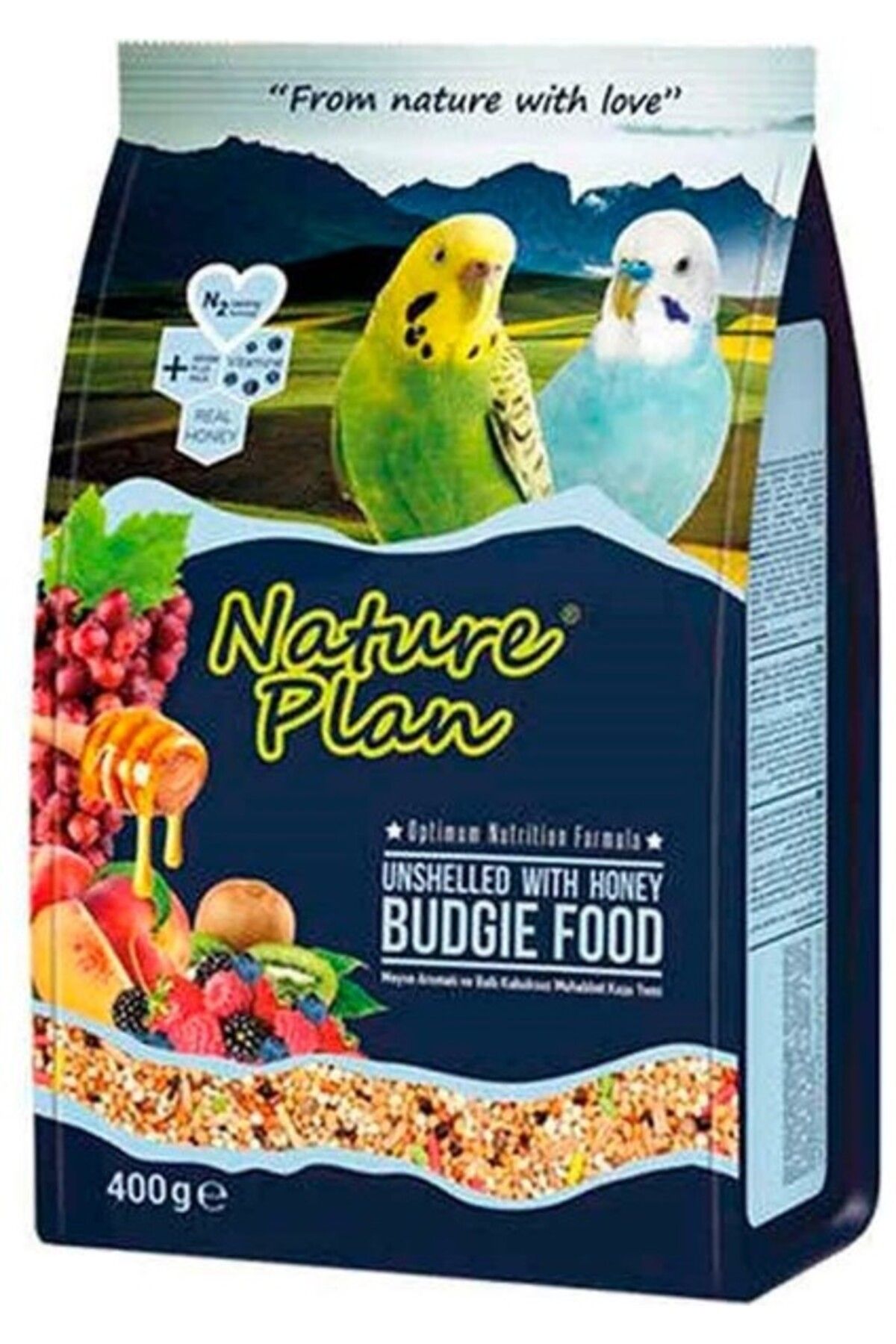 Orqinel Nature Plan Kabuksuz Muhabbet Kuşu Yemi 400 Gr