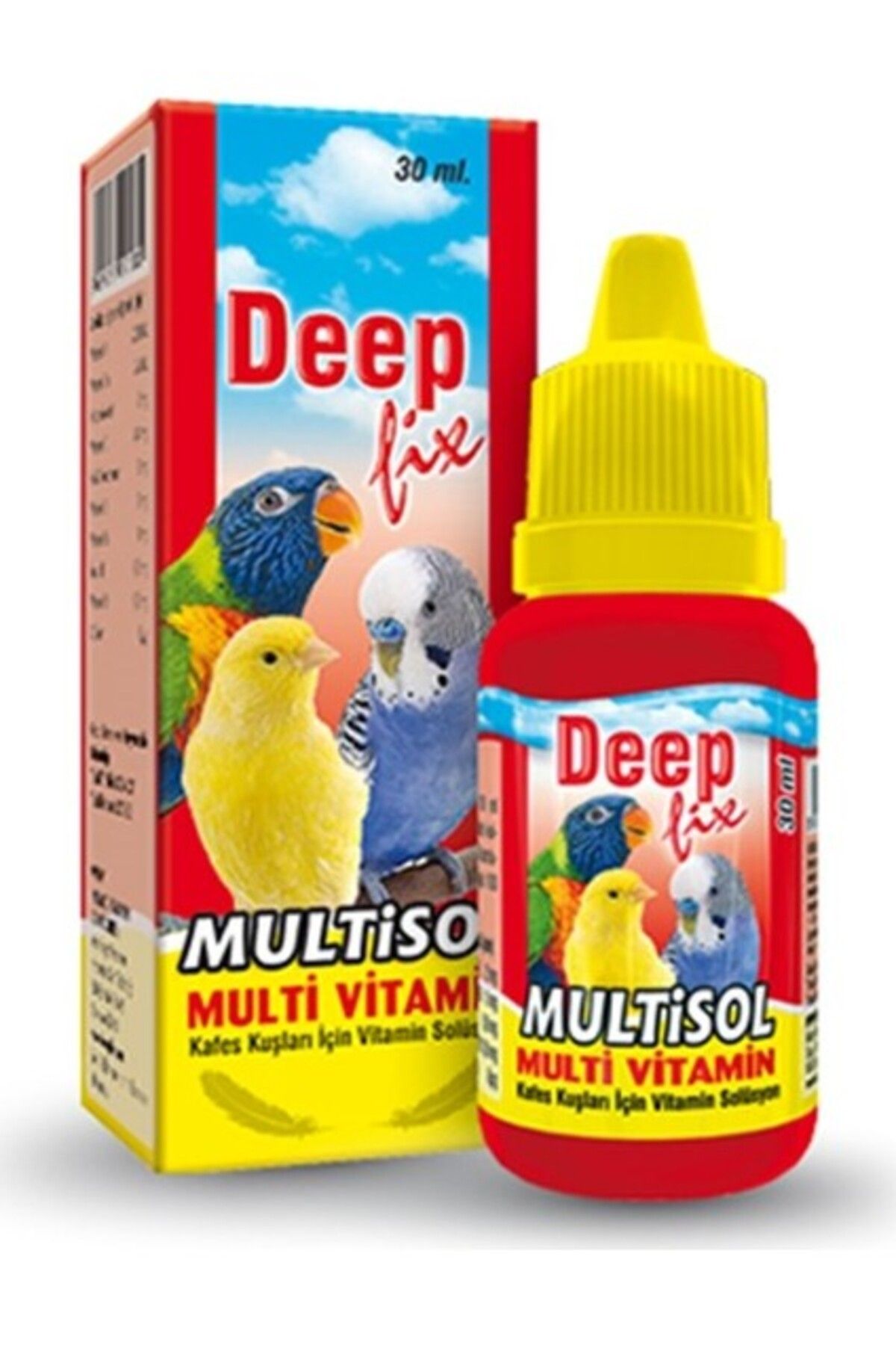 Deep Fix Multisol Kafes Kuşlari Için Multivitamin Takviyesi 30 ml