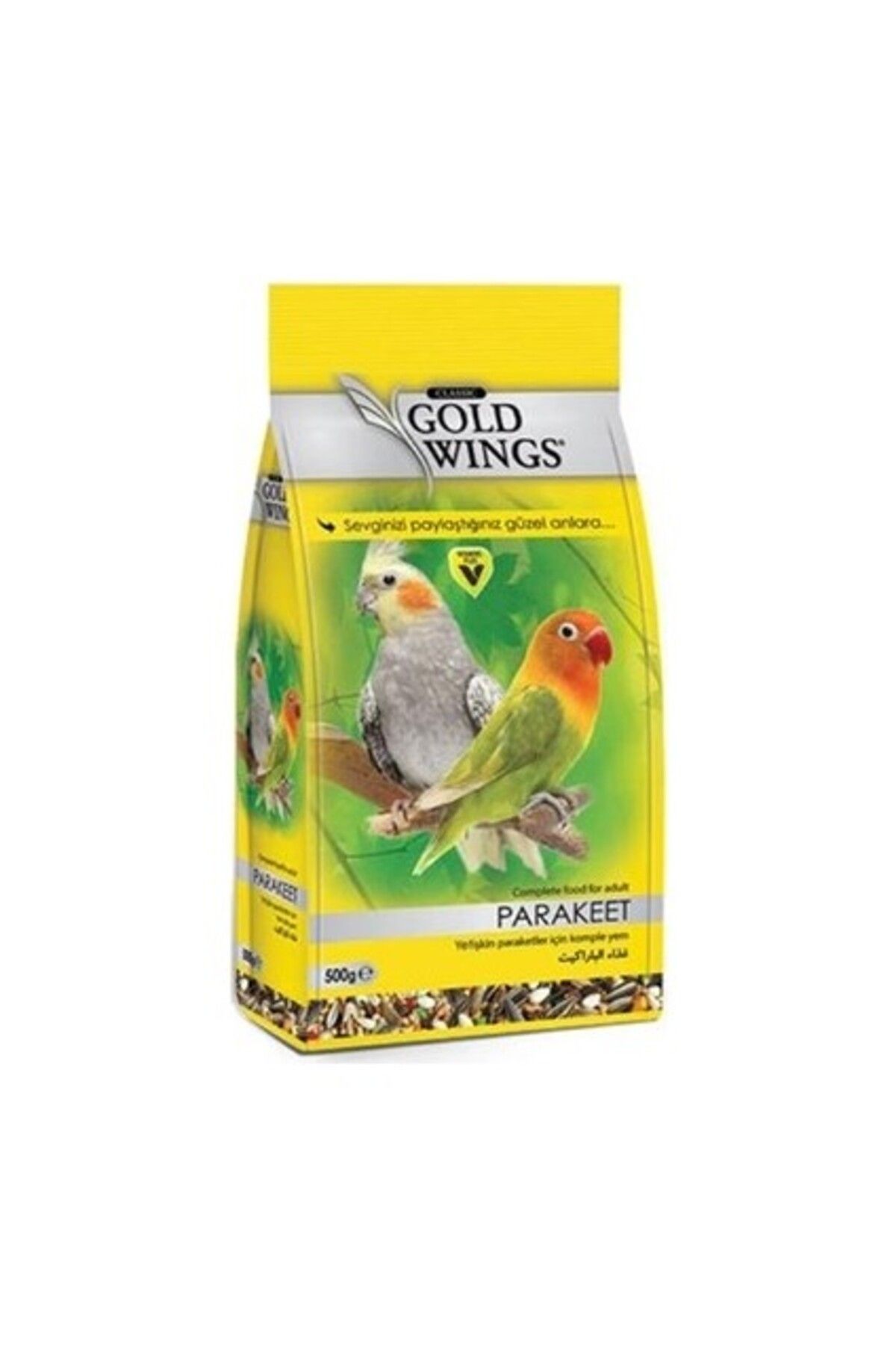 Gold Wings Premium Paraket Sultan Cennet Papağanı Yemi 500gr